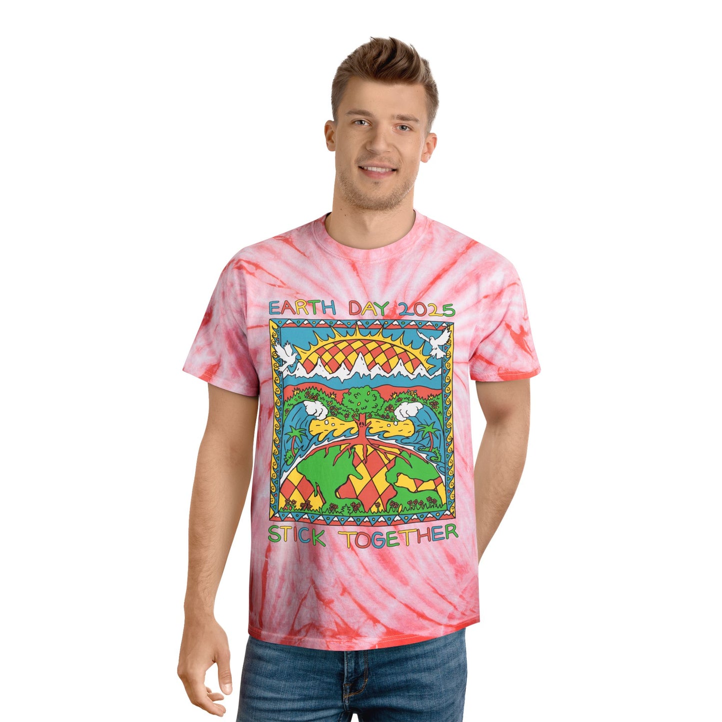 Elementary Earth Month 2025 - Unisex Tie Dye T-Shirt