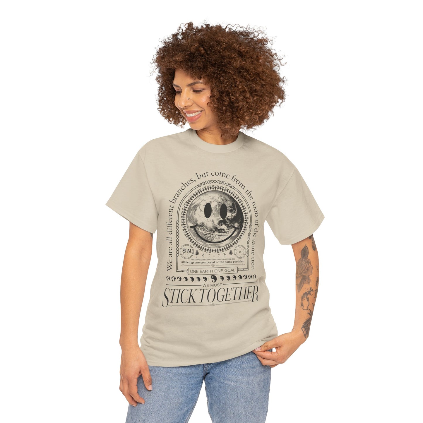 Smiley Face Stick Together Unisex T-Shirt