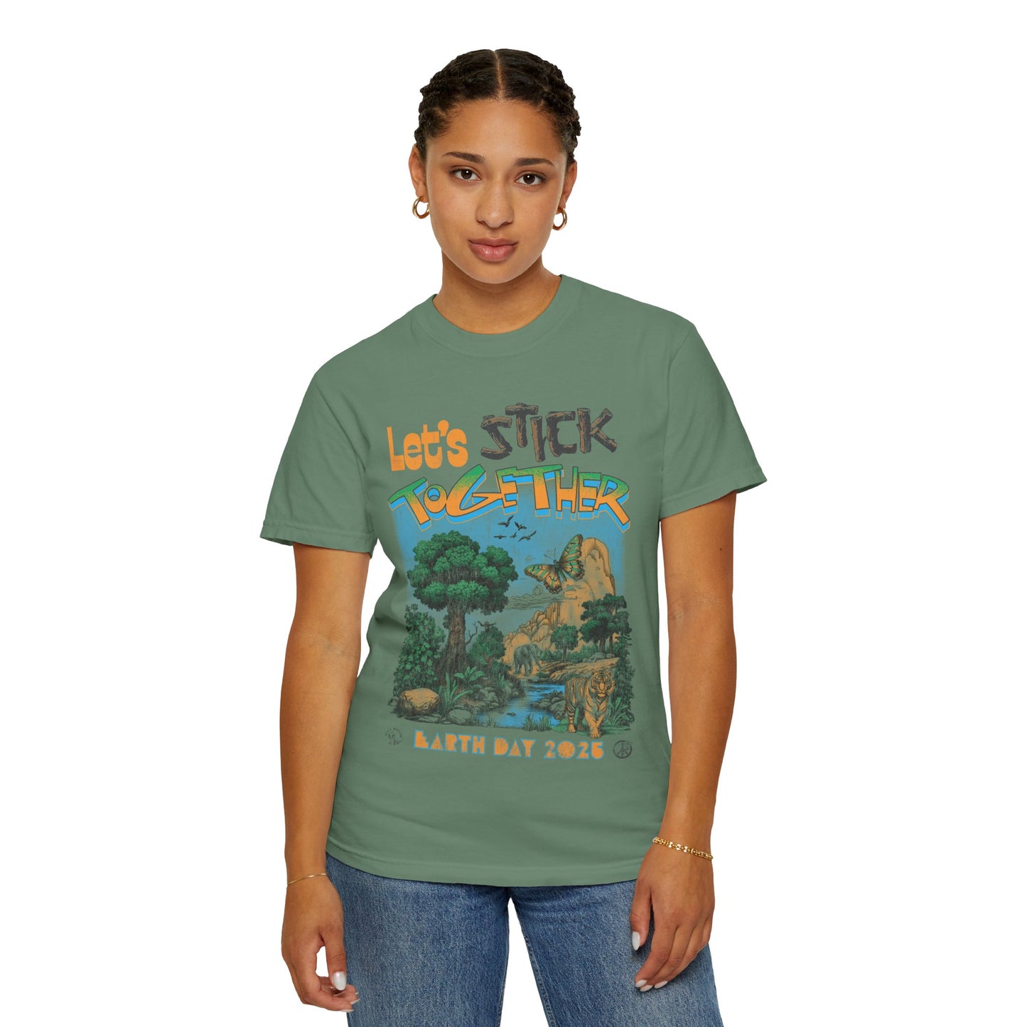Eden Earth Day 2025 Unisex T-Shirt - Stick Nation x Side Walk Flowers