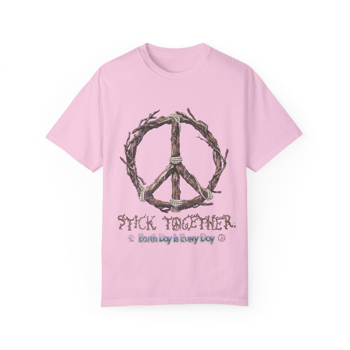 Stick Together Earth Day 2025 Unisex T-Shirt - Side Walk Flowers x Stick Nation