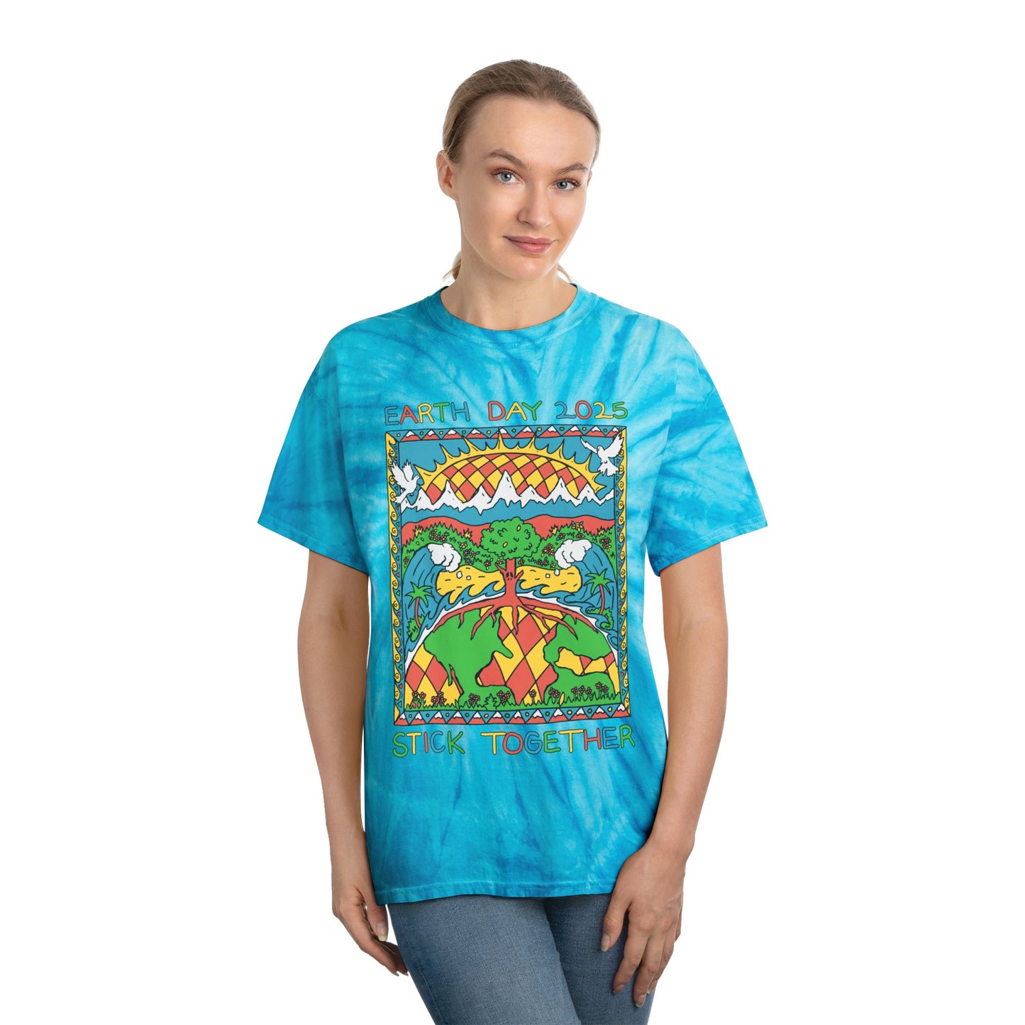 Elementary Earth Month 2025 - Unisex Tie Dye T-Shirt