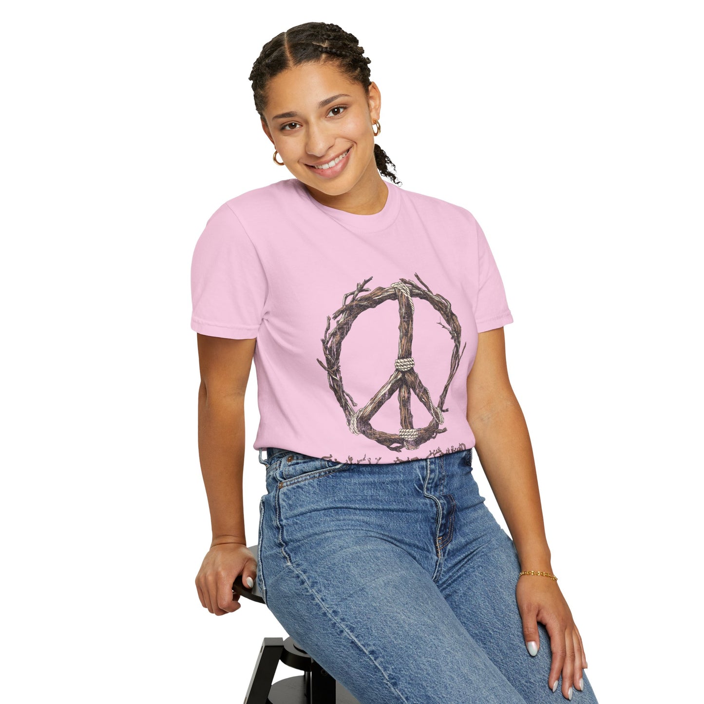 Stick Together Earth Day 2025 Unisex T-Shirt - Side Walk Flowers x Stick Nation