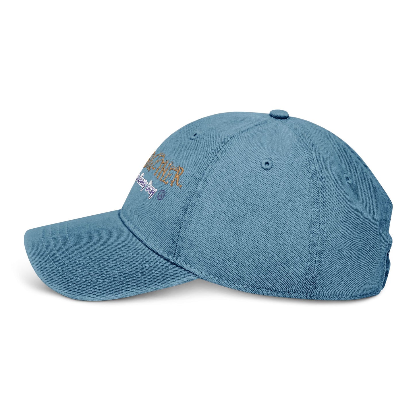 Stick Together Embroidered Denim Dad Hat