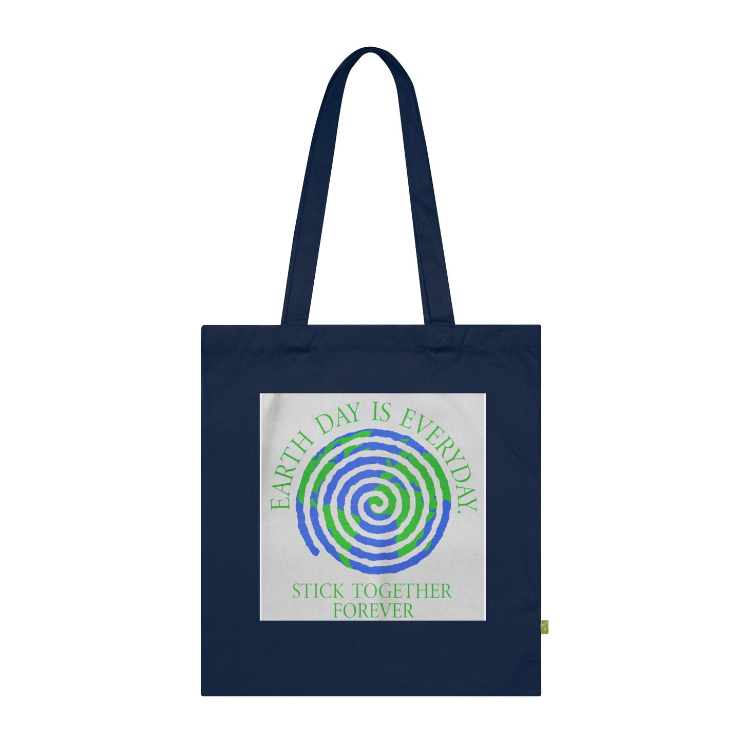 Spiral Earth Day 2025 - Organic Canvas Tote Bag
