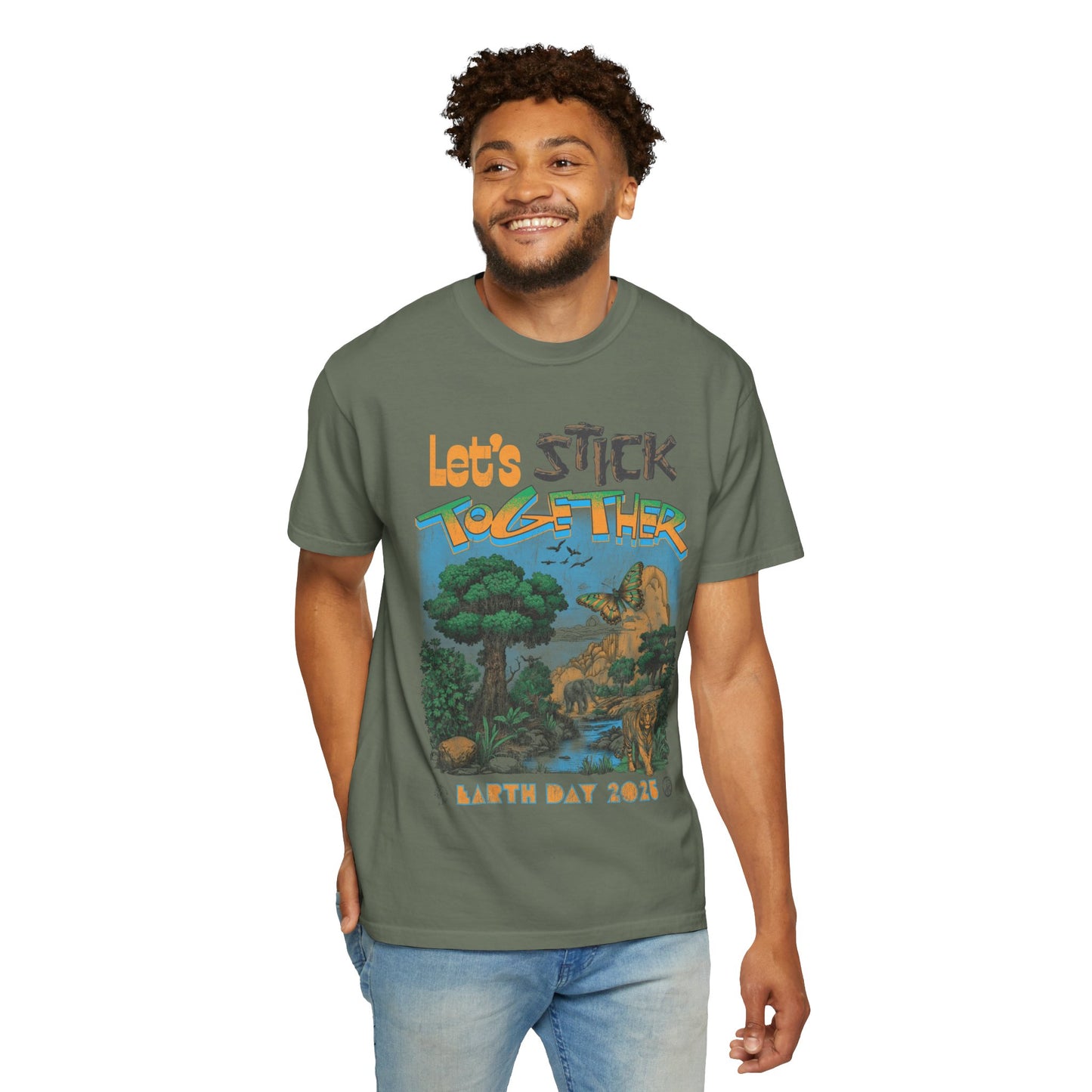 Eden Earth Day 2025 Unisex T-Shirt - Stick Nation x Side Walk Flowers