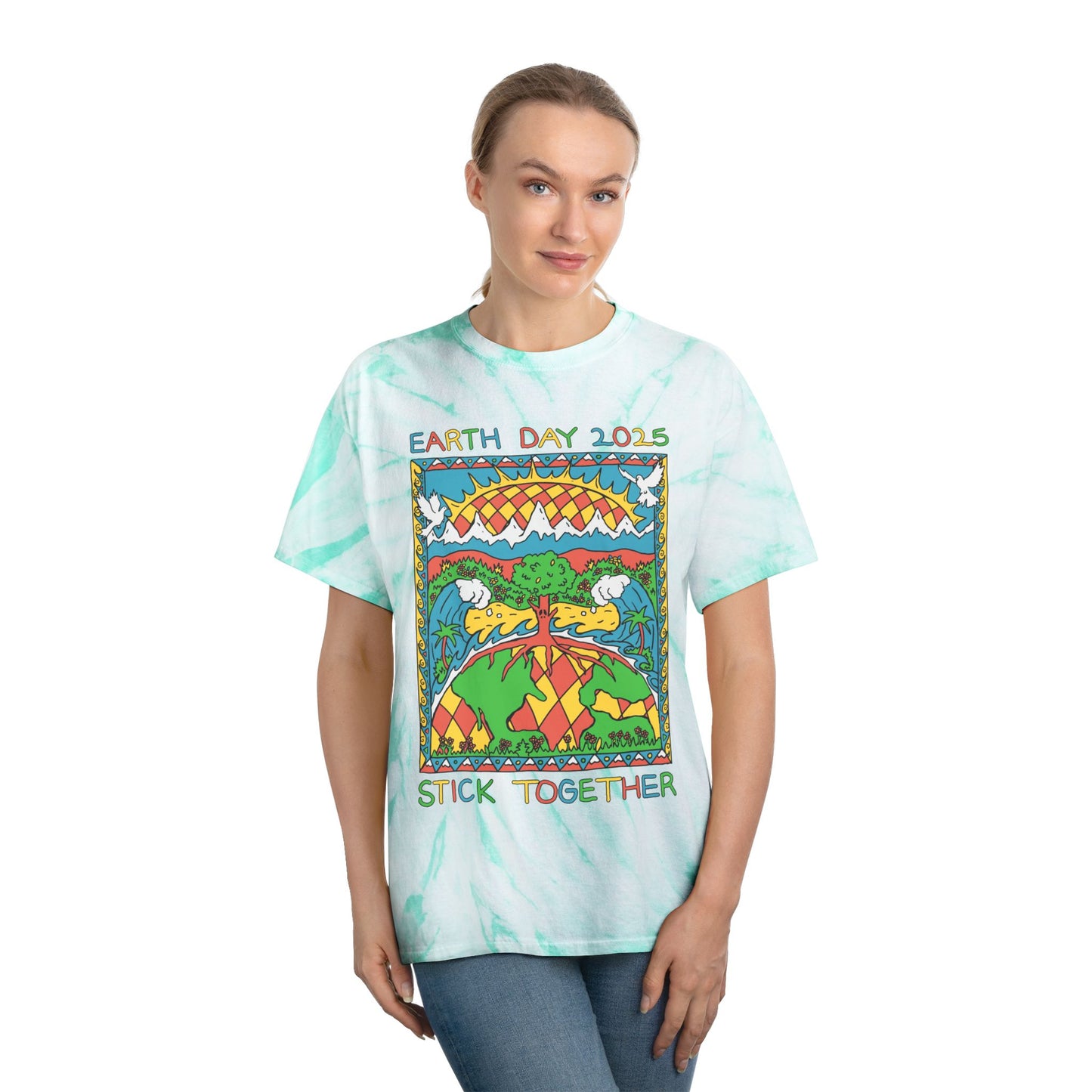Elementary Earth Month 2025 - Unisex Tie Dye T-Shirt
