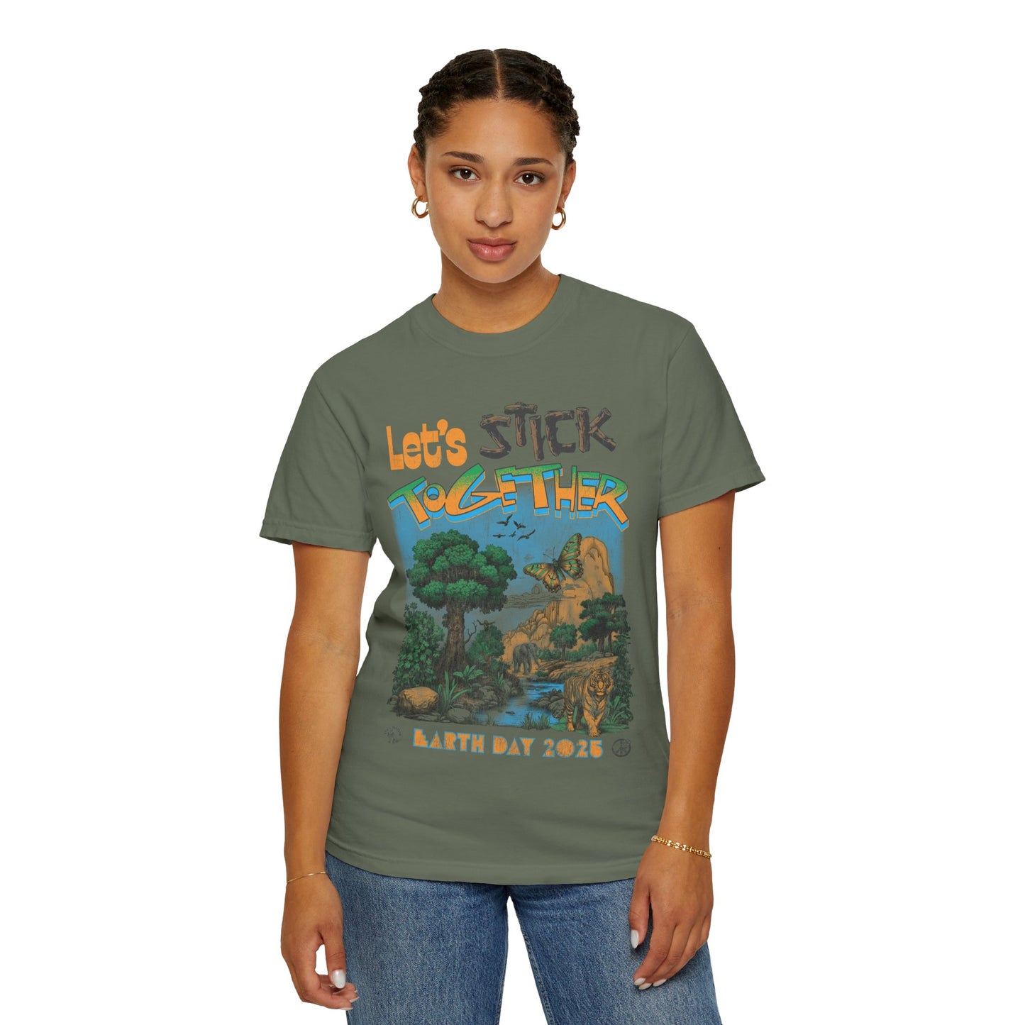 Eden Earth Day 2025 Unisex T-Shirt - Stick Nation x Side Walk Flowers