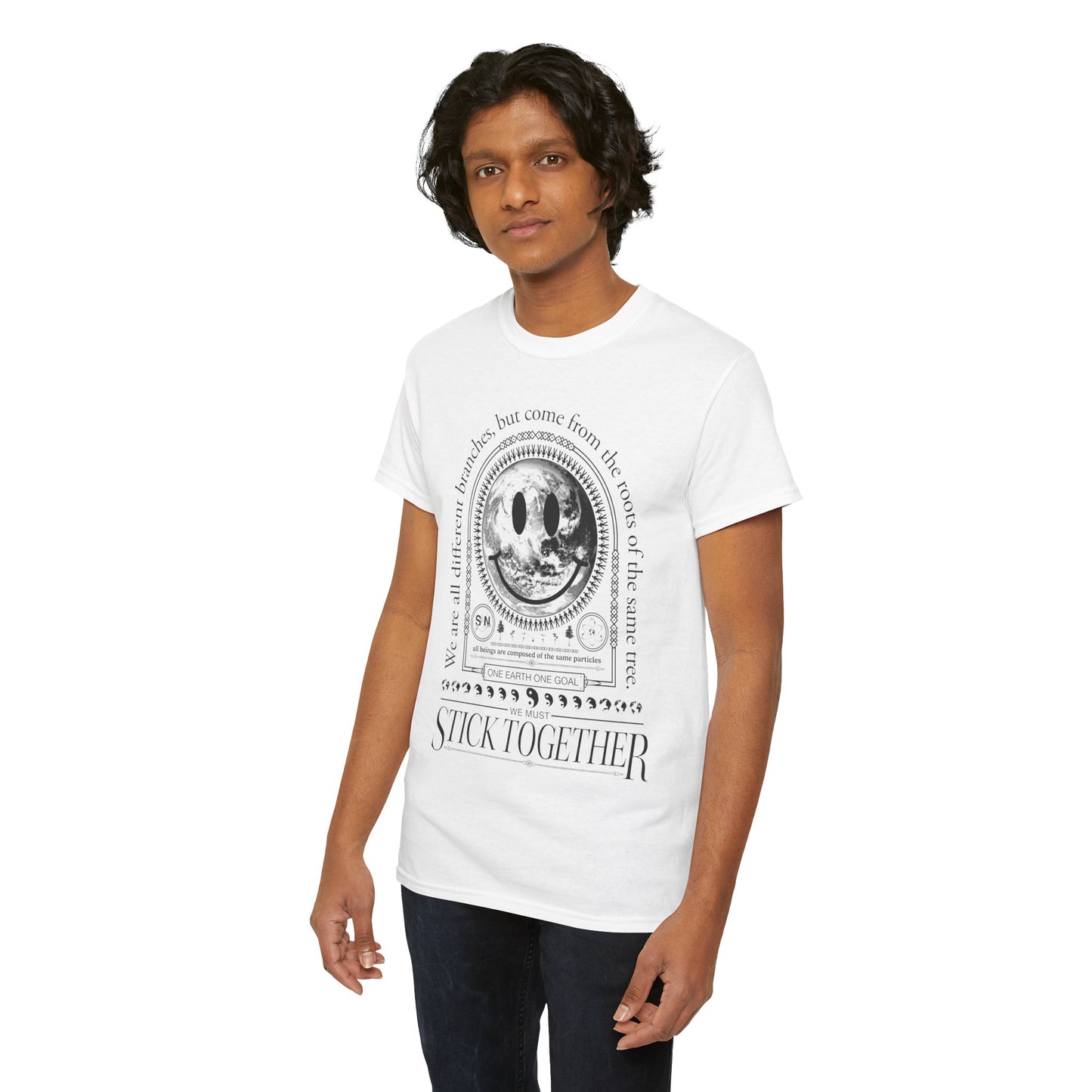 Smiley Face Stick Together Unisex T-Shirt