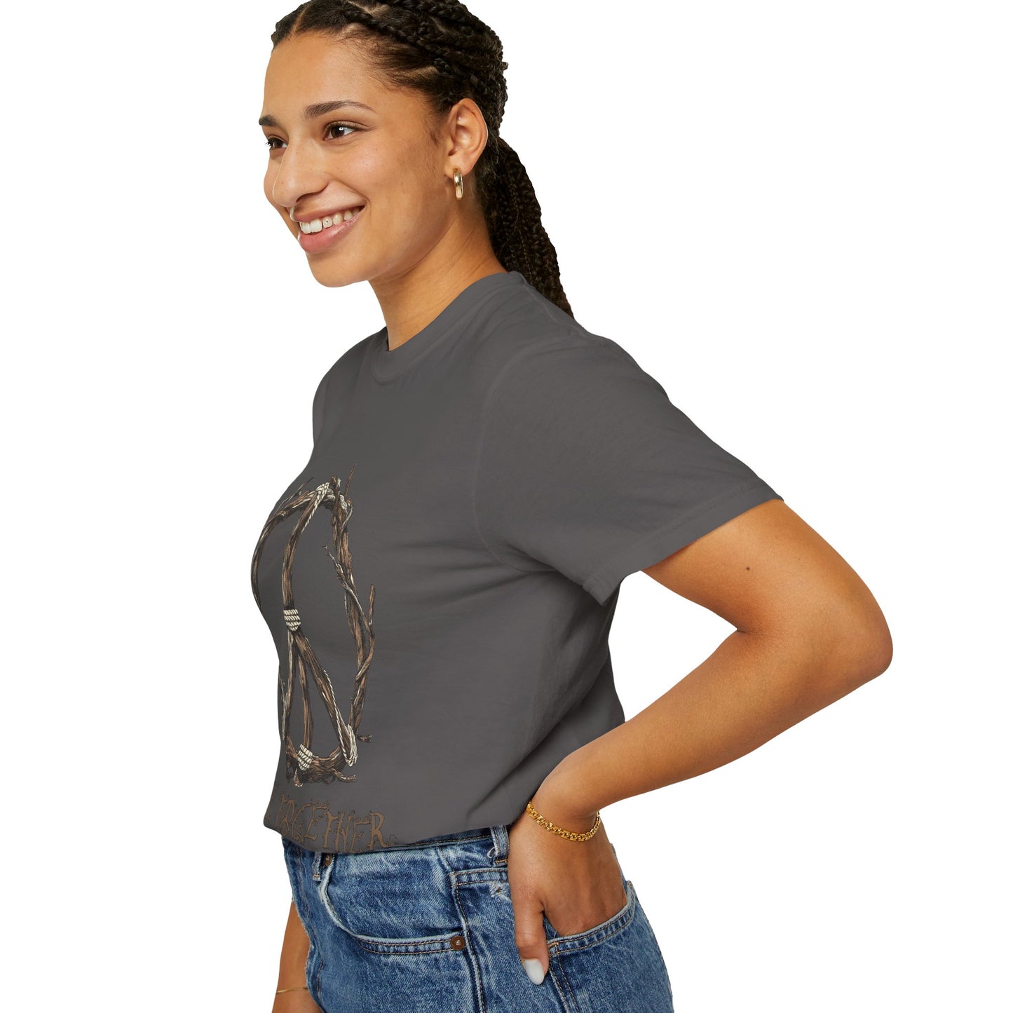 Stick Together Earth Day 2025 Unisex T-Shirt - Side Walk Flowers x Stick Nation