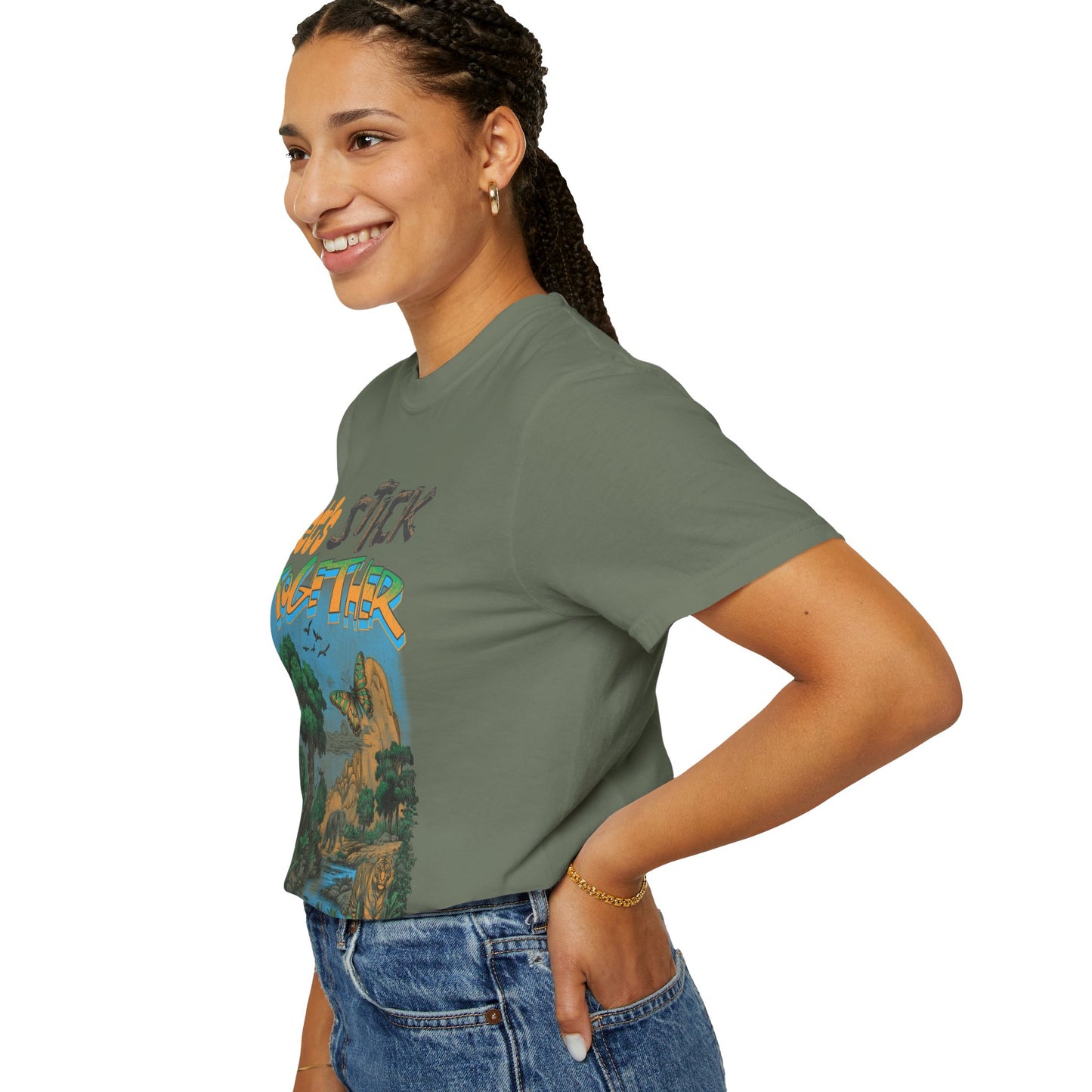 Eden Earth Day 2025 Unisex T-Shirt - Stick Nation x Side Walk Flowers