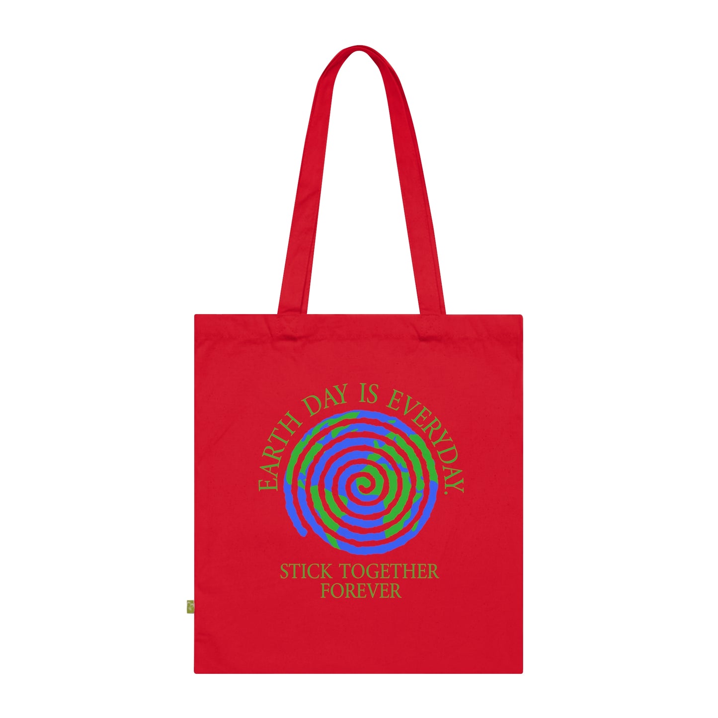 Spiral Earth Day 2025 - Organic Canvas Tote Bag