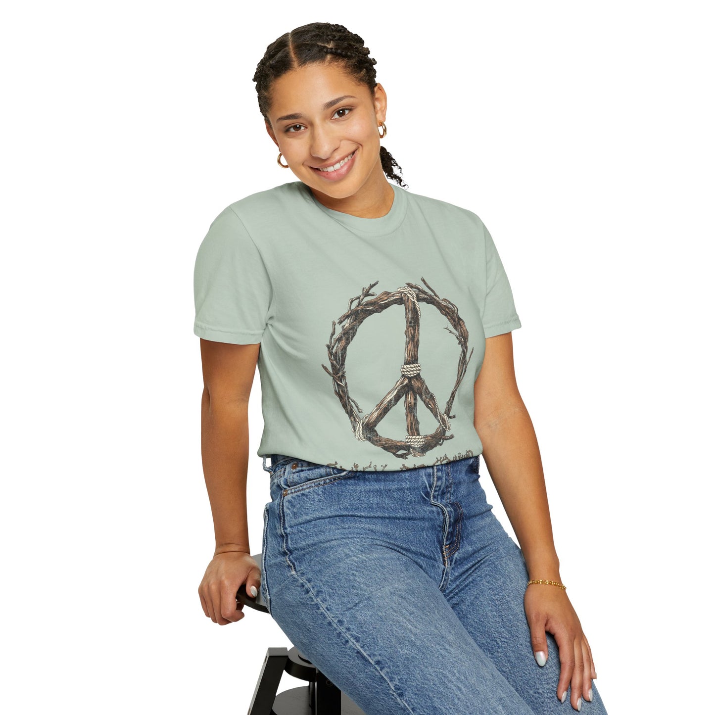 Stick Together Earth Day 2025 Unisex T-Shirt - Side Walk Flowers x Stick Nation