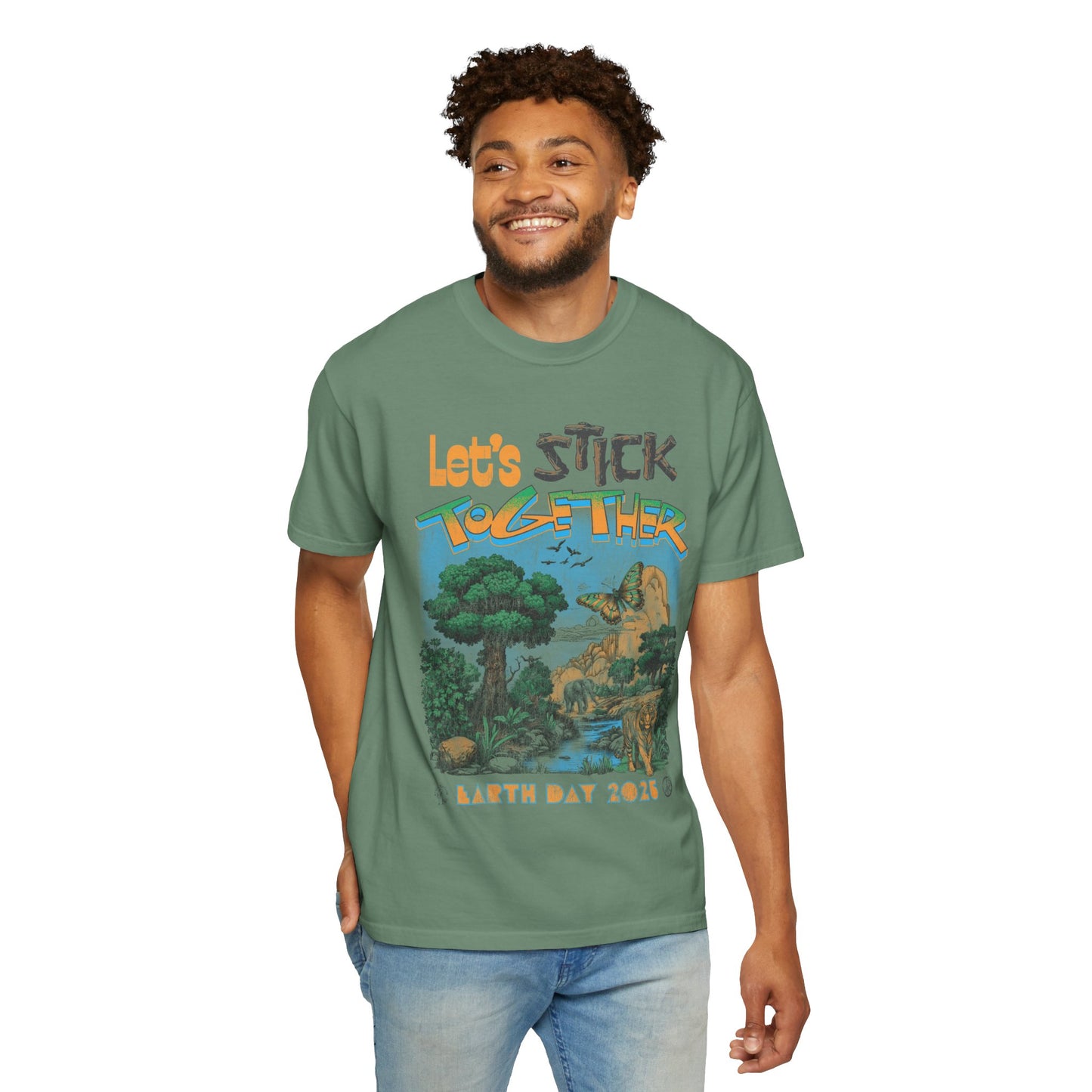 Eden Earth Day 2025 Unisex T-Shirt - Stick Nation x Side Walk Flowers