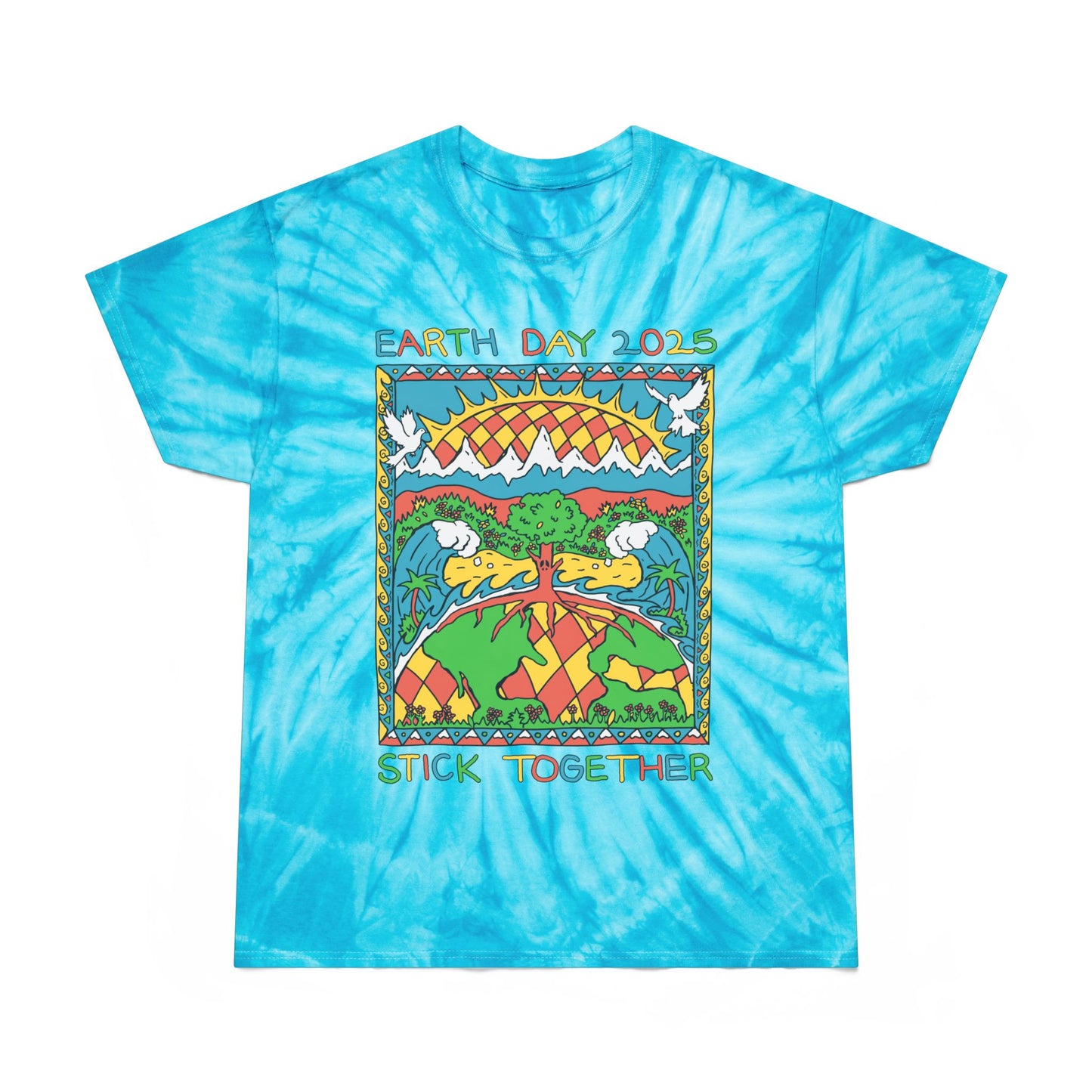 Elementary Earth Month 2025 - Unisex Tie Dye T-Shirt