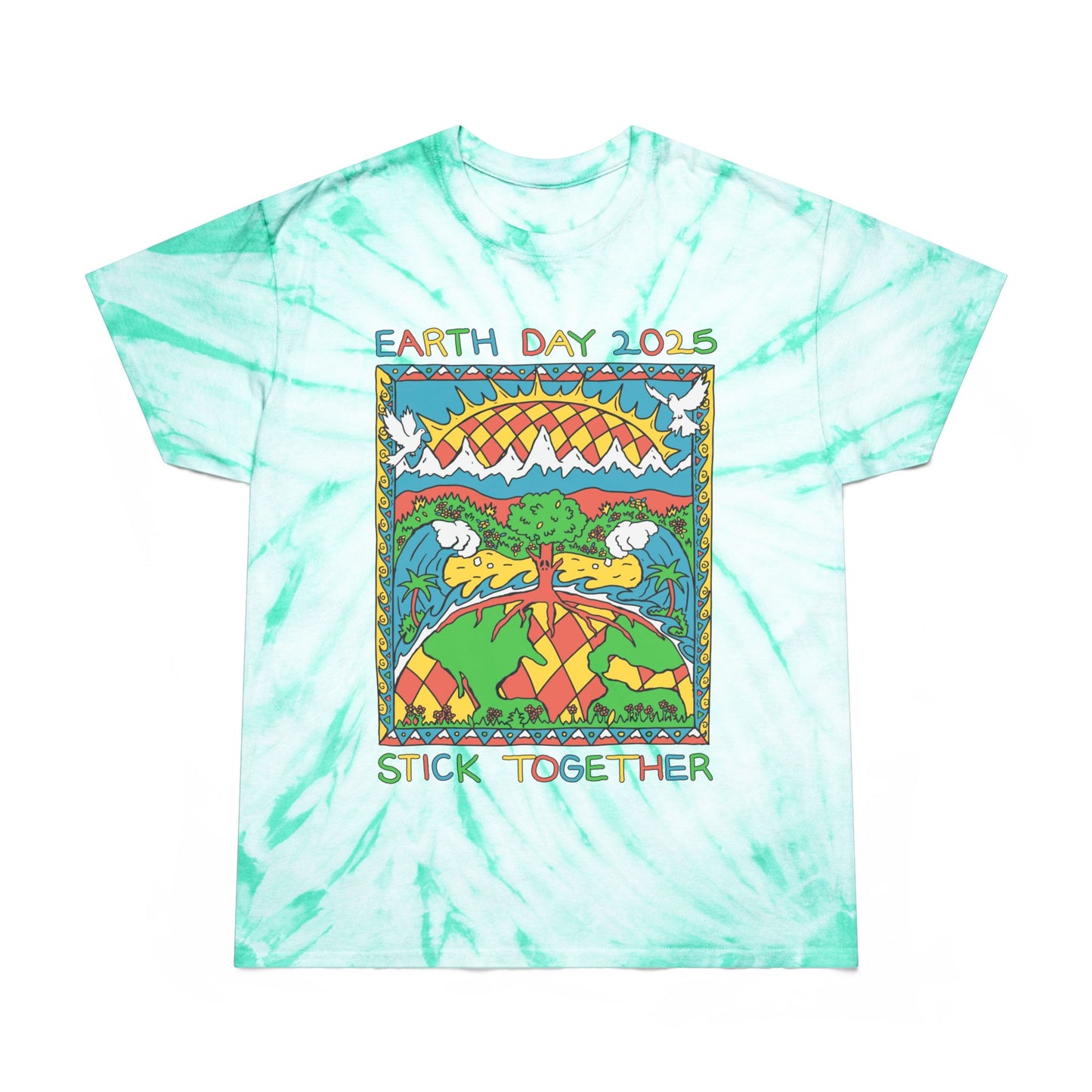 Elementary Earth Month 2025 - Unisex Tie Dye T-Shirt