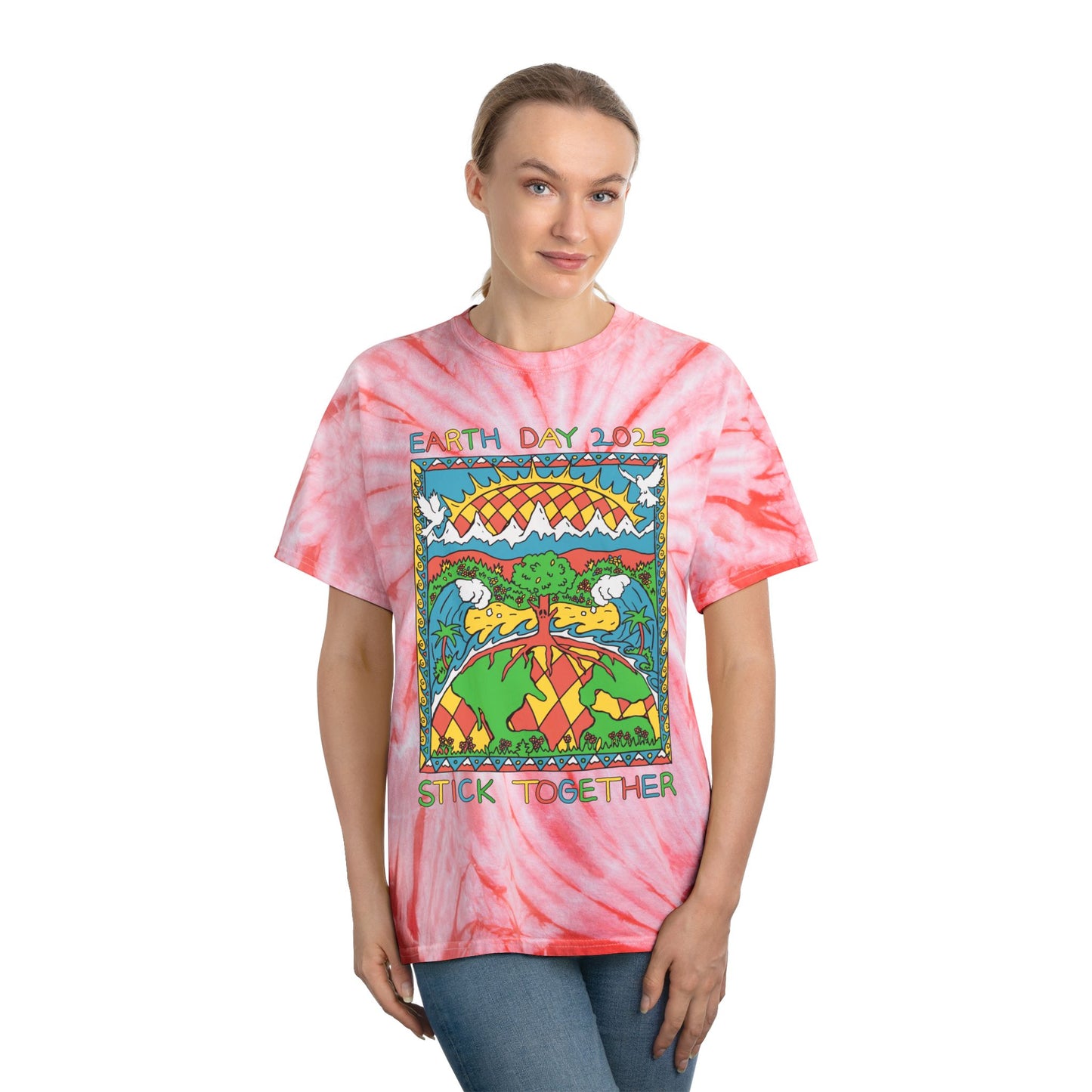 Elementary Earth Month 2025 - Unisex Tie Dye T-Shirt