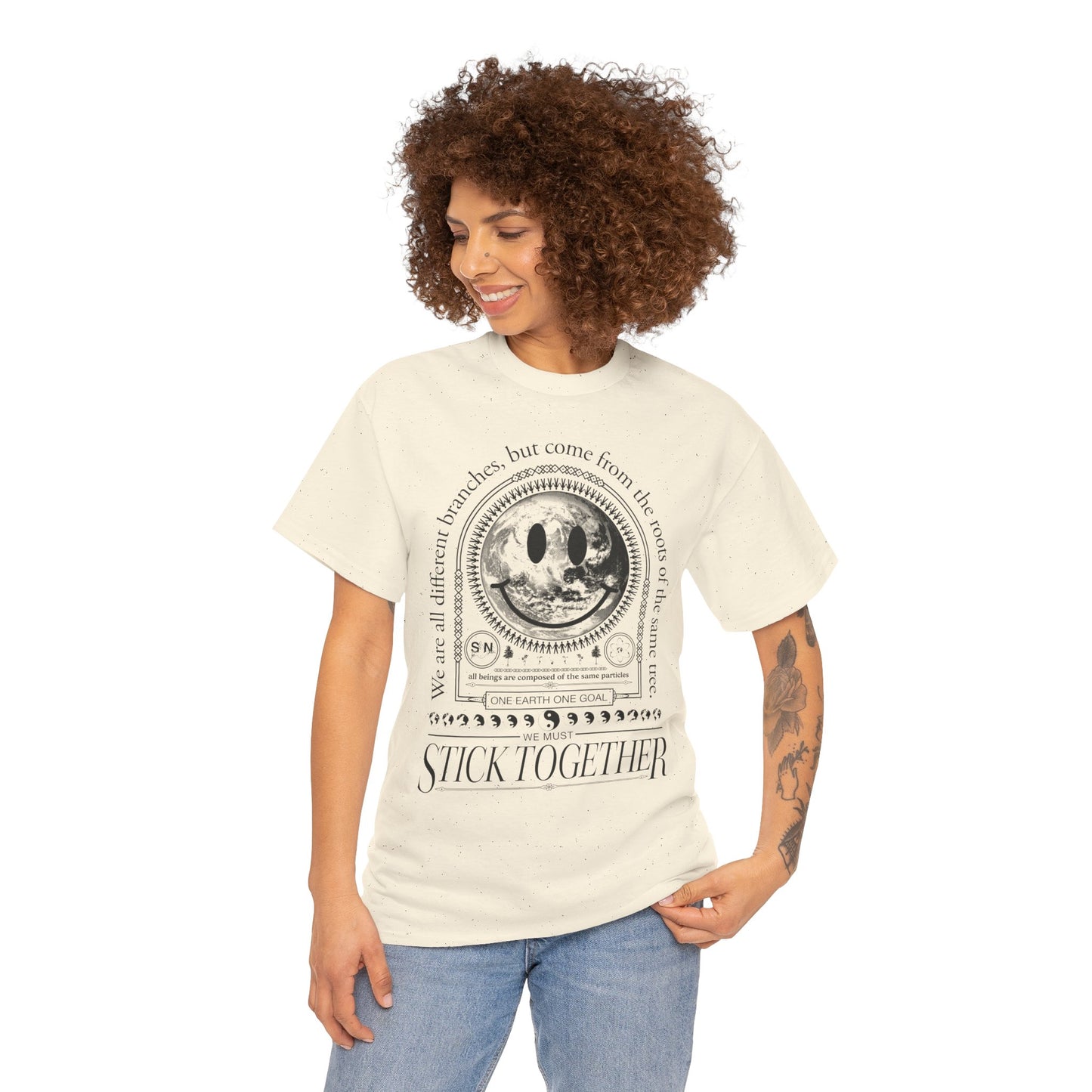Smiley Face Stick Together Unisex T-Shirt