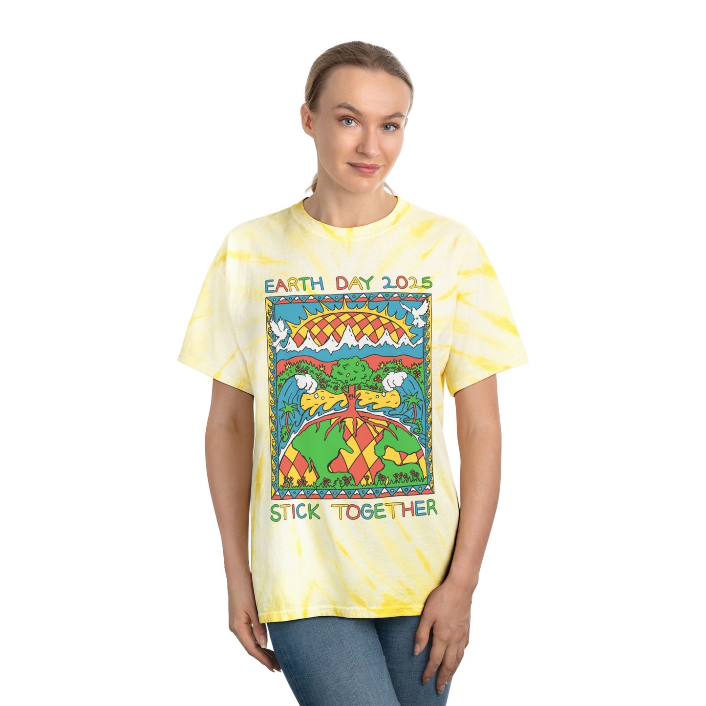 Elementary Earth Month 2025 - Unisex Tie Dye T-Shirt