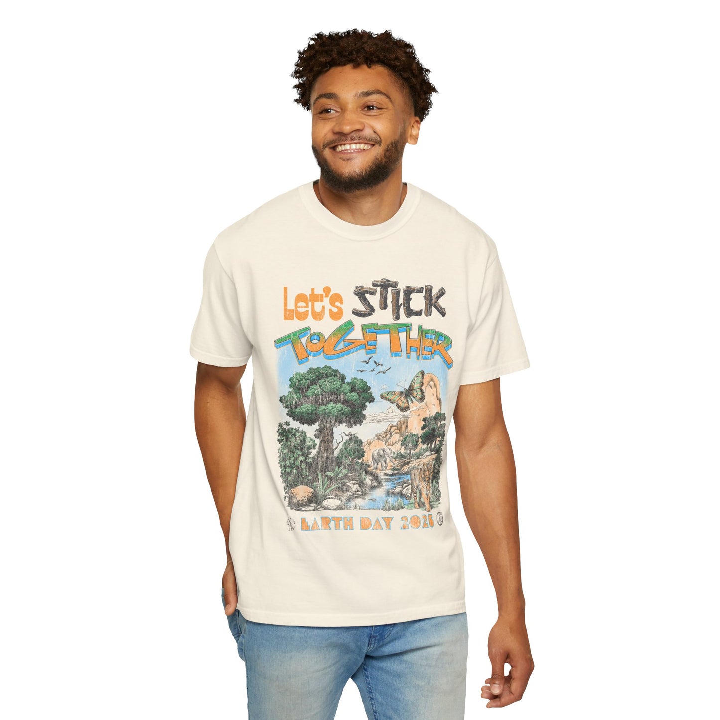 Eden Earth Day 2025 Unisex T-Shirt - Stick Nation x Side Walk Flowers