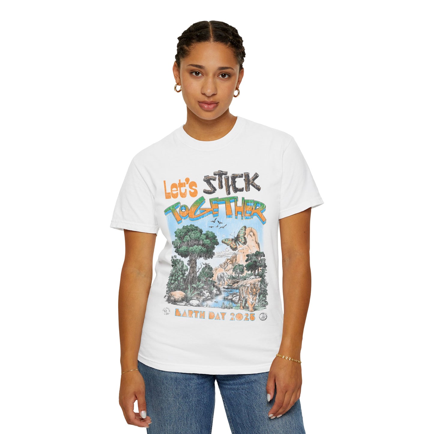 Eden Earth Day 2025 Unisex T-Shirt - Stick Nation x Side Walk Flowers