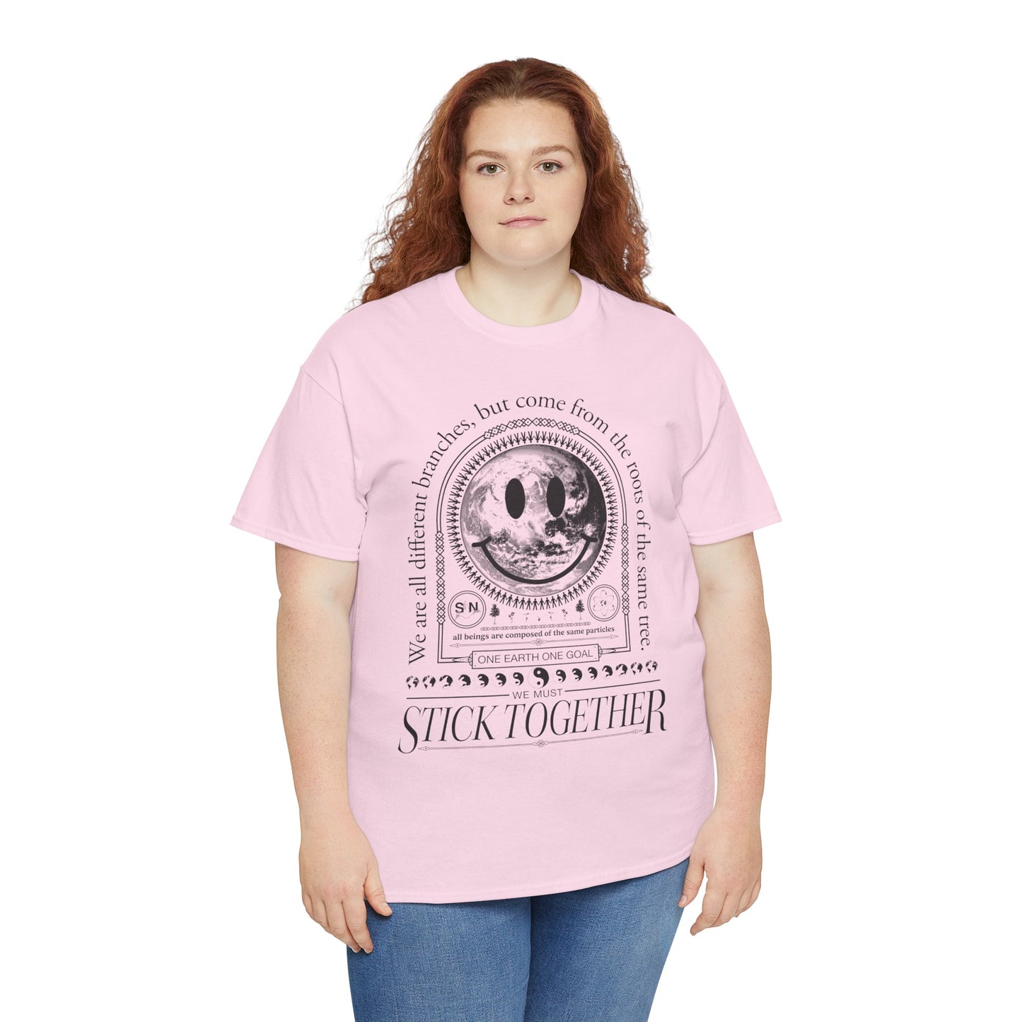Smiley Face Stick Together Unisex T-Shirt