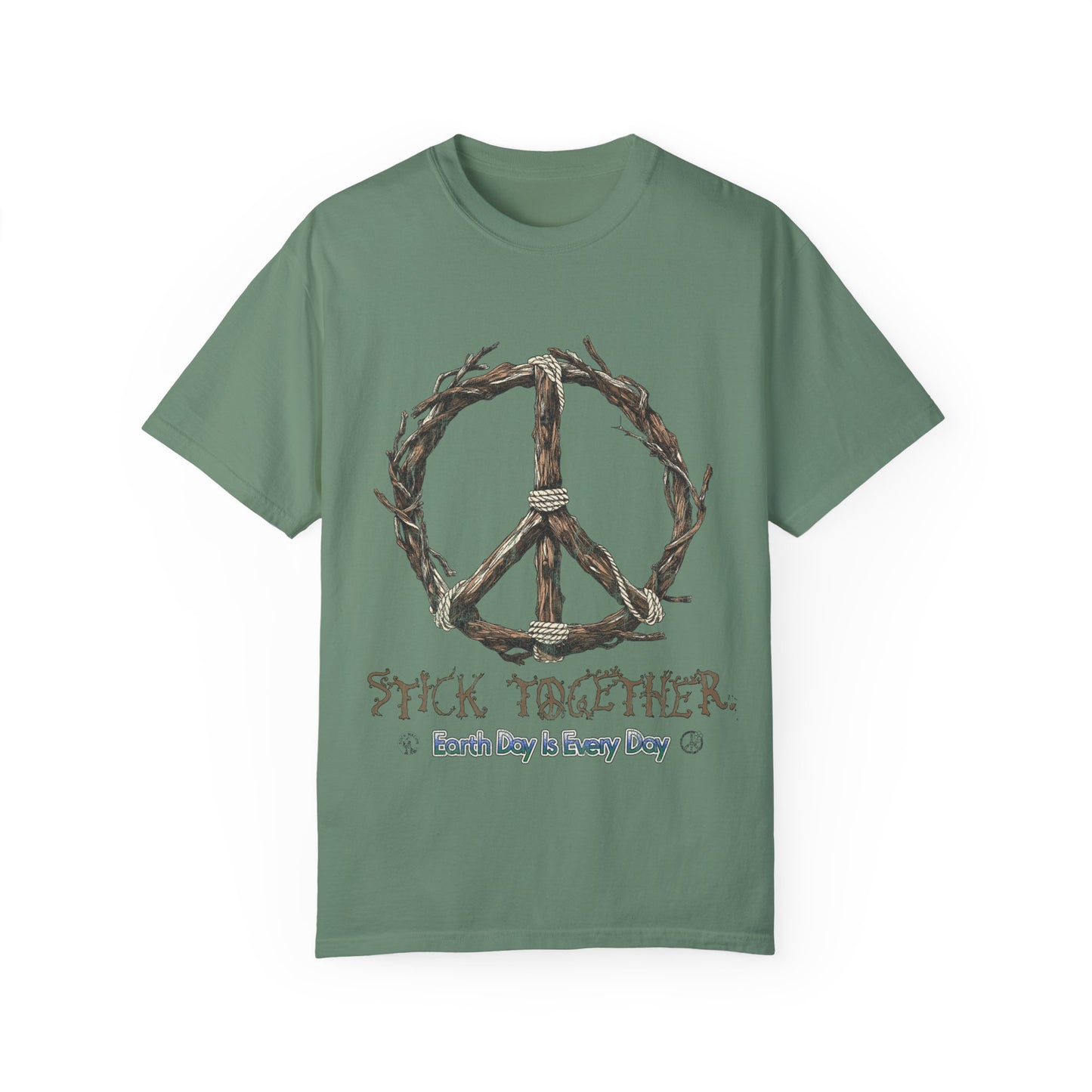Stick Together Earth Day 2025 Unisex T-Shirt - Side Walk Flowers x Stick Nation