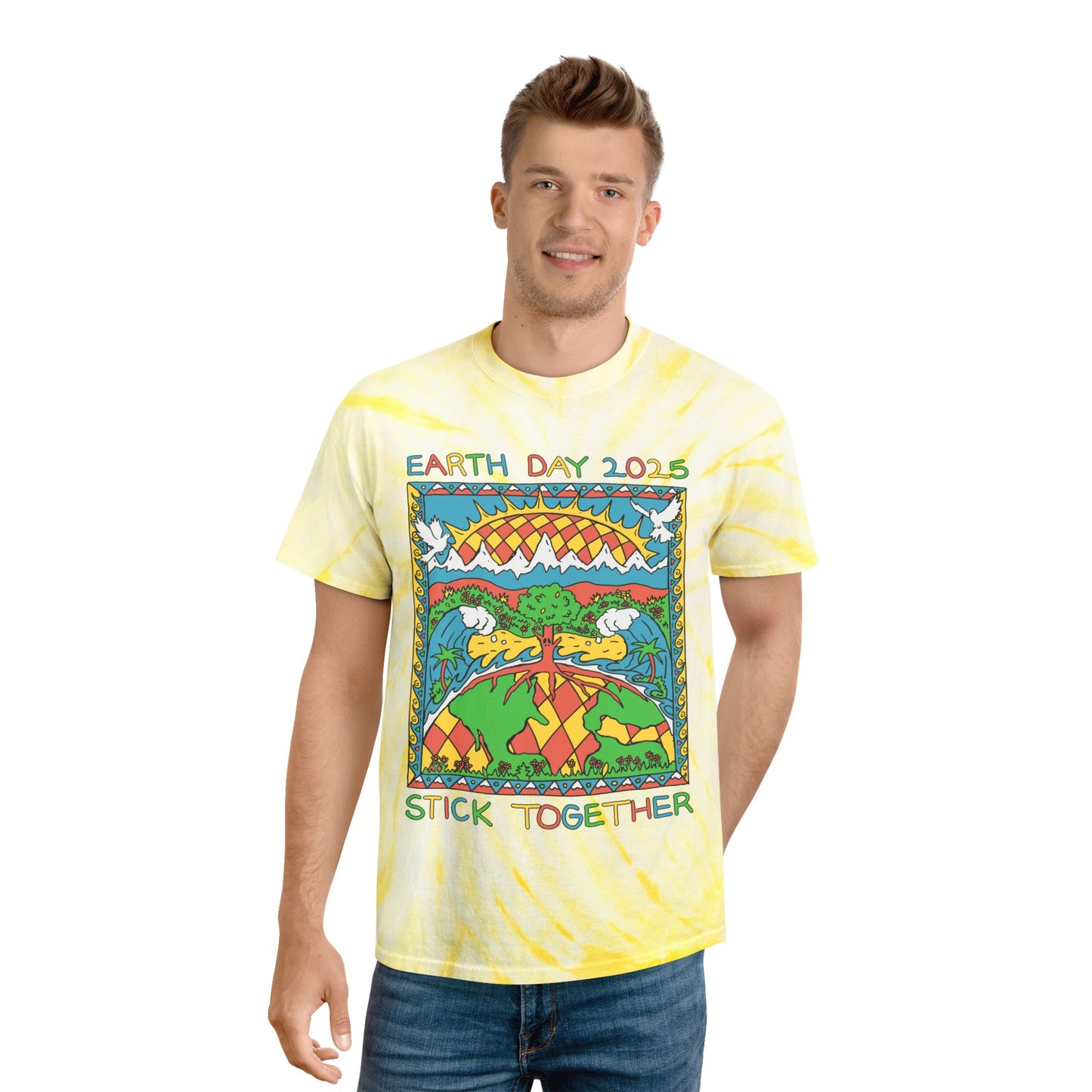 Elementary Earth Month 2025 - Unisex Tie Dye T-Shirt
