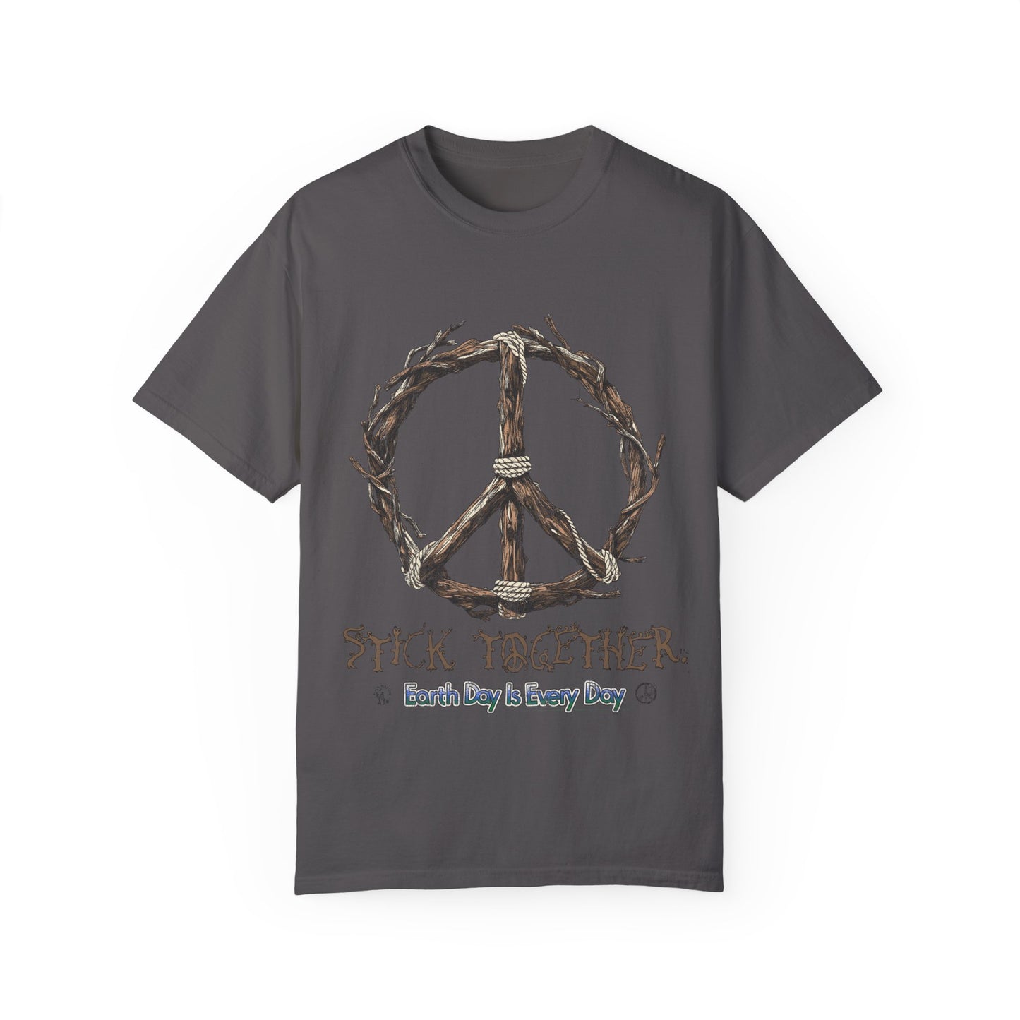 Stick Together Earth Day 2025 Unisex T-Shirt - Side Walk Flowers x Stick Nation