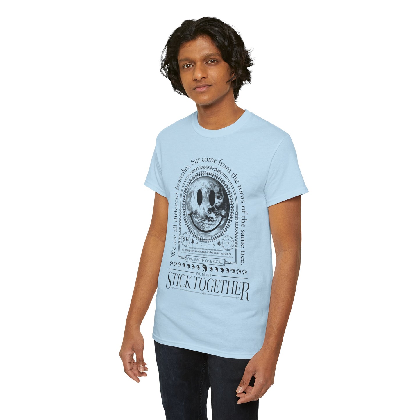 Smiley Face Stick Together Unisex T-Shirt
