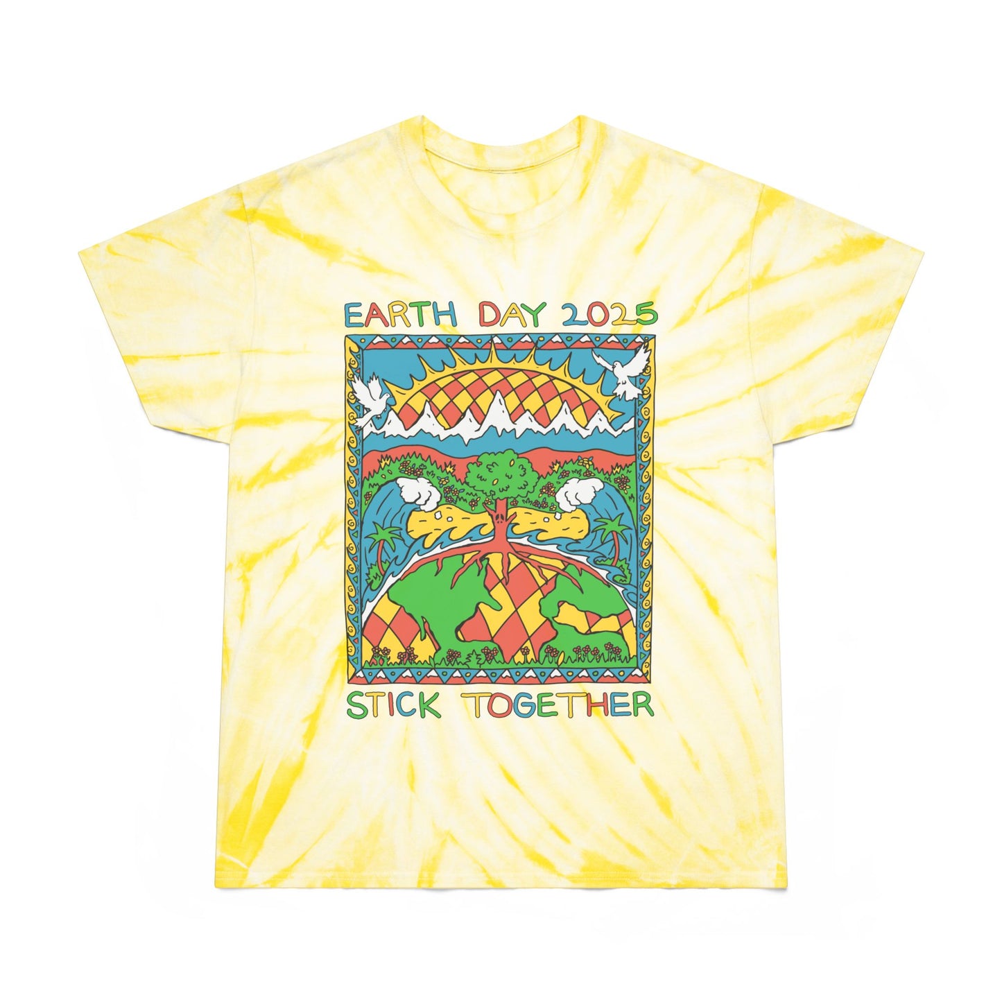 Elementary Earth Month 2025 - Unisex Tie Dye T-Shirt