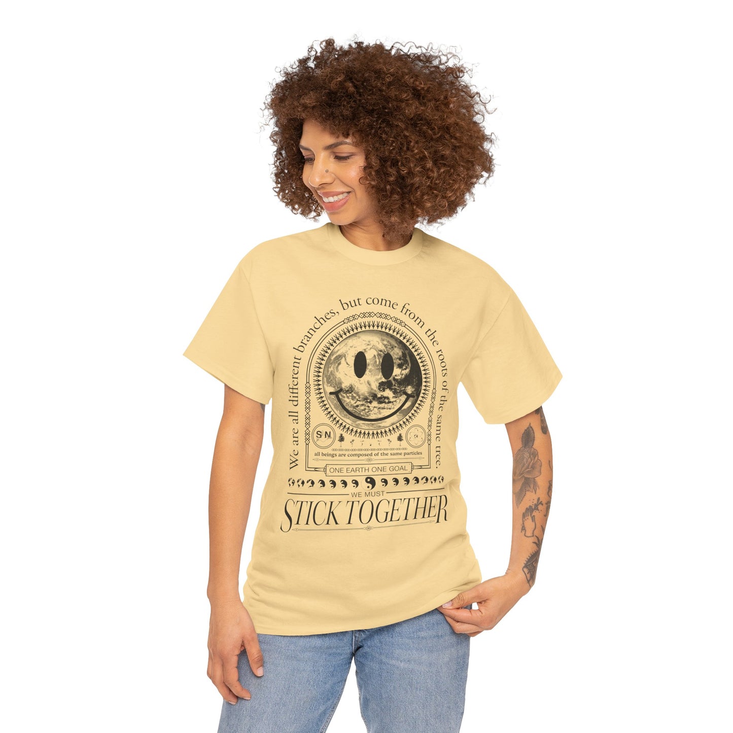 Smiley Face Stick Together Unisex T-Shirt