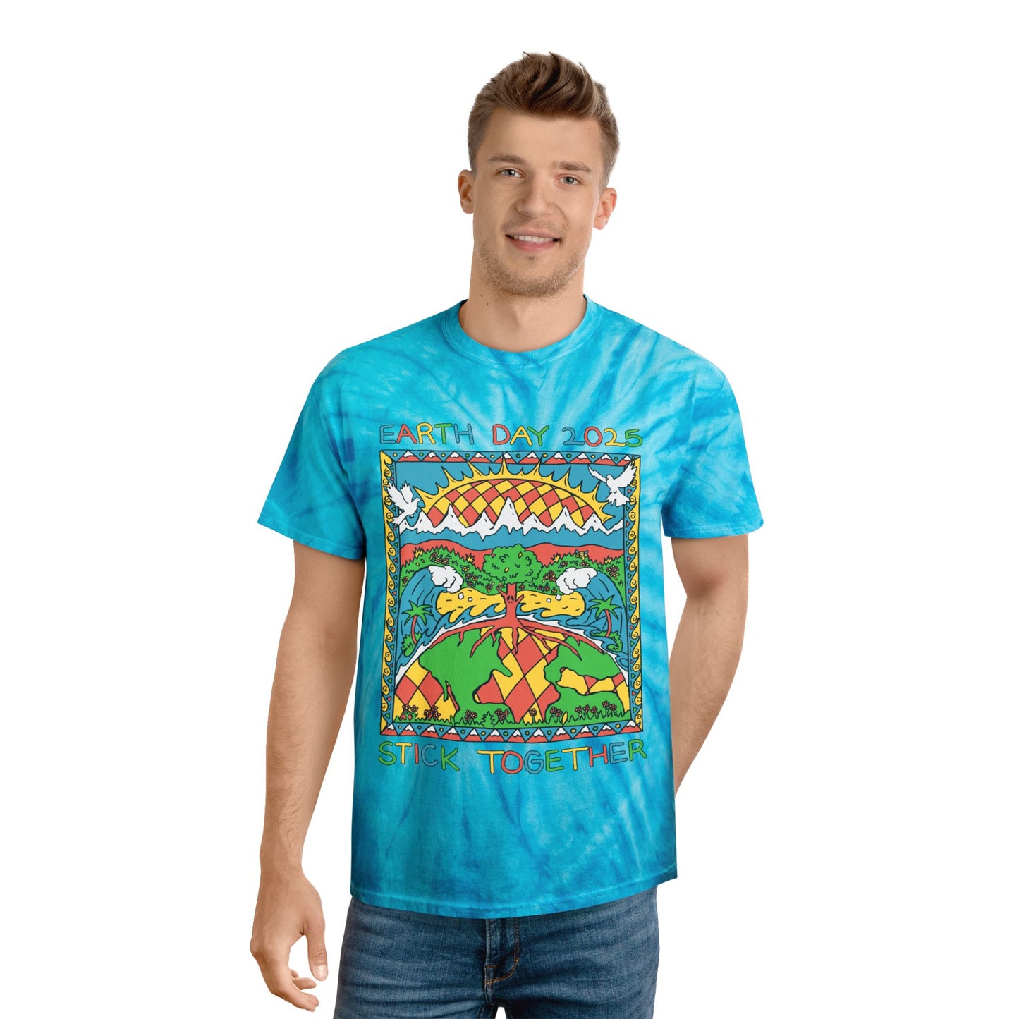 Elementary Earth Month 2025 - Unisex Tie Dye T-Shirt