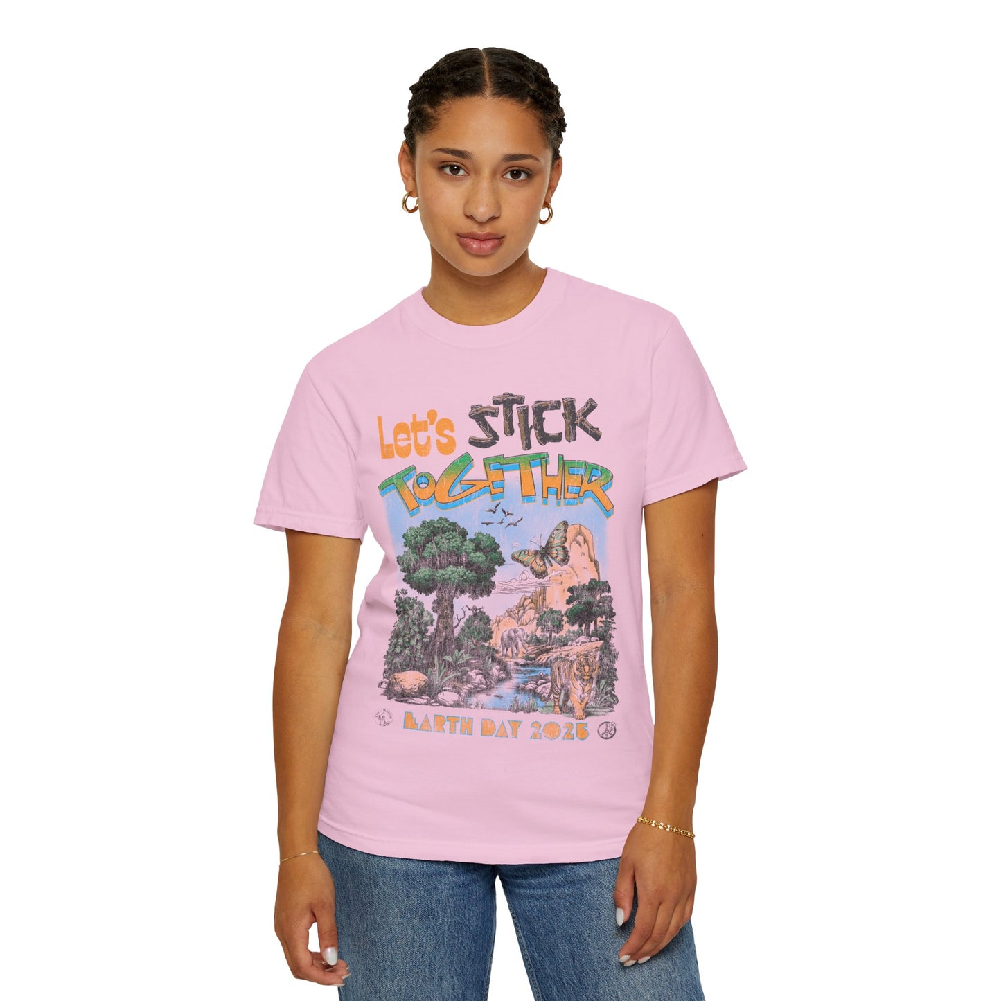 Eden Earth Day 2025 Unisex T-Shirt - Stick Nation x Side Walk Flowers