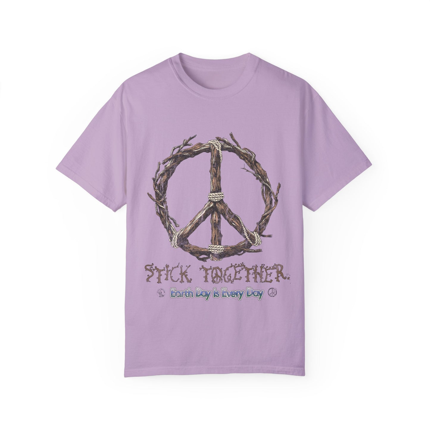 Stick Together Earth Day 2025 Unisex T-Shirt - Side Walk Flowers x Stick Nation