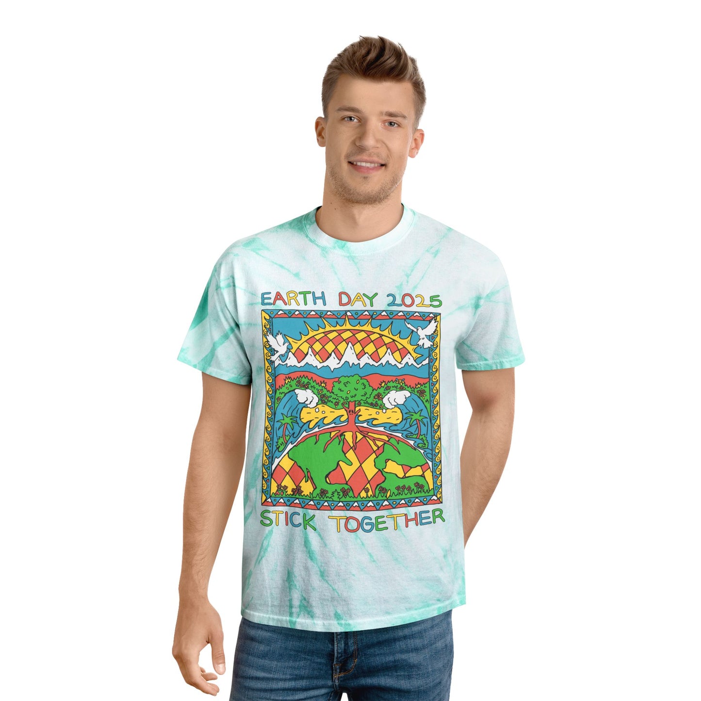 Elementary Earth Month 2025 - Unisex Tie Dye T-Shirt