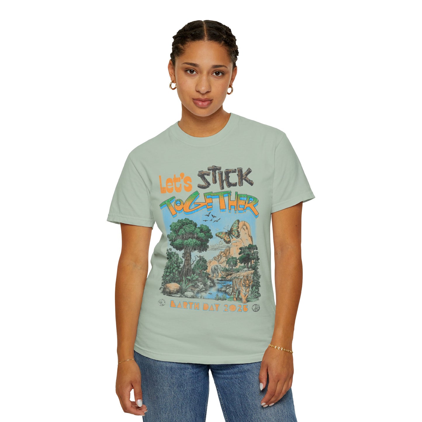 Eden Earth Day 2025 Unisex T-Shirt - Stick Nation x Side Walk Flowers