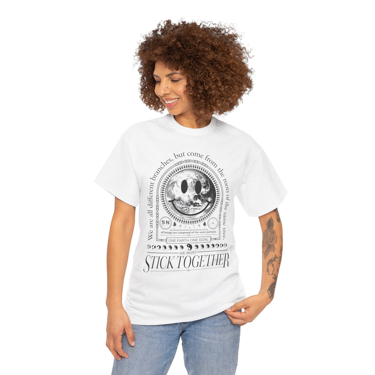 Smiley Face Stick Together Unisex T-Shirt
