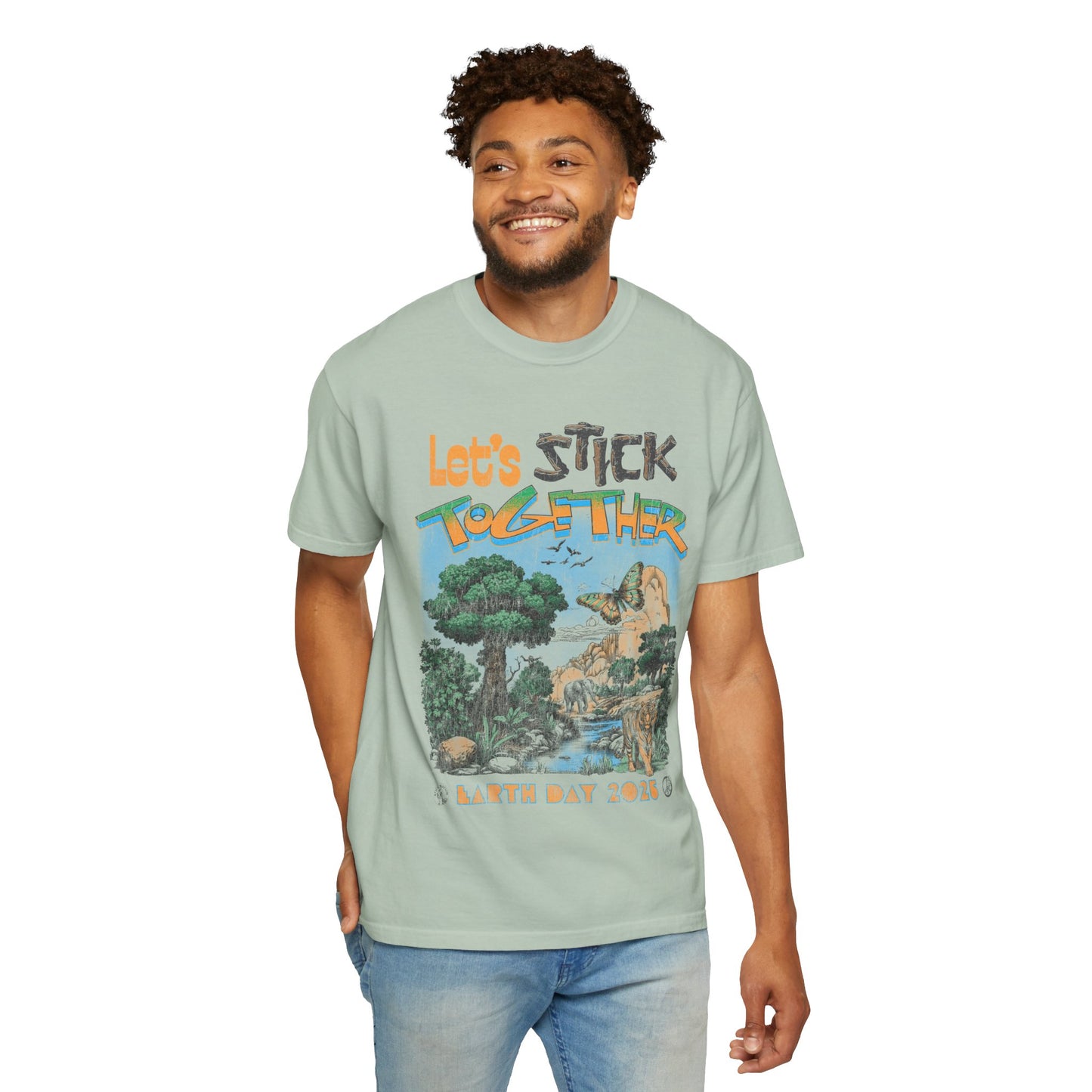 Eden Earth Day 2025 Unisex T-Shirt - Stick Nation x Side Walk Flowers