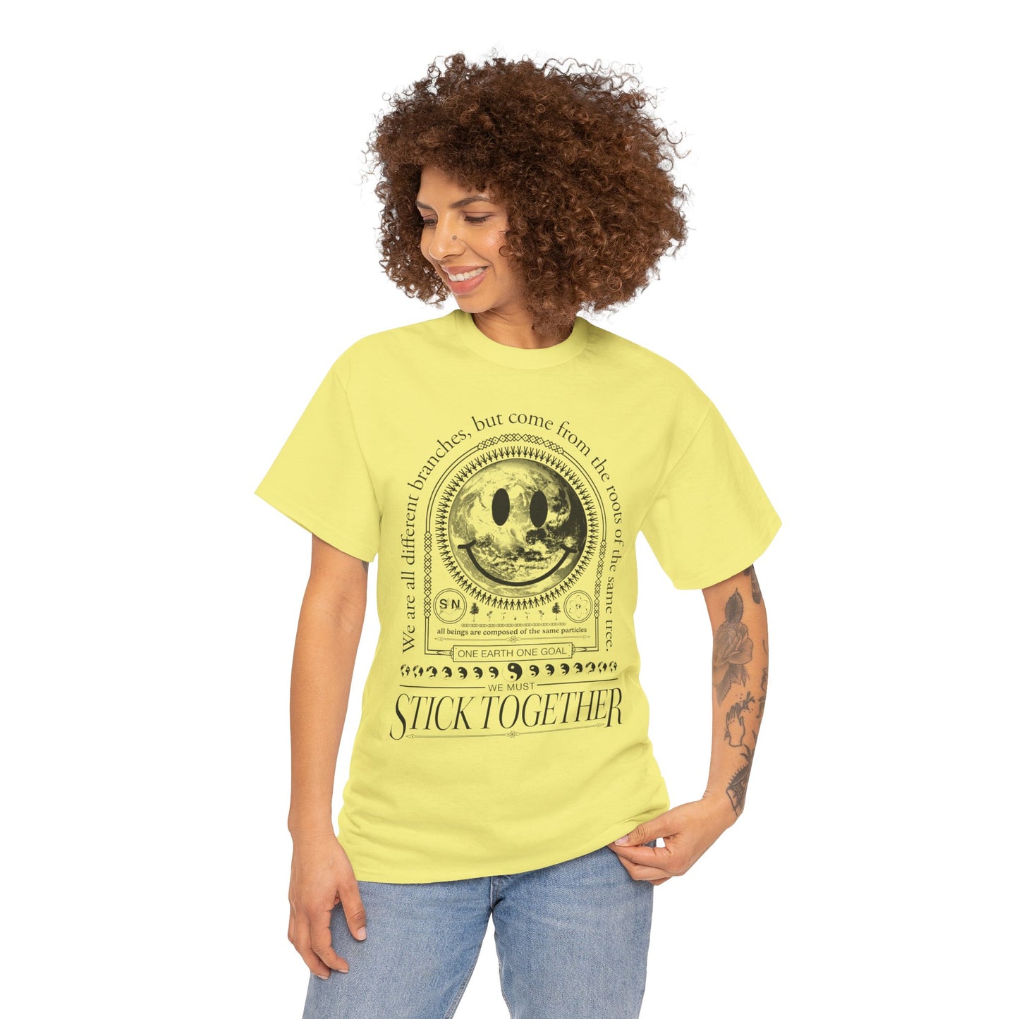 Smiley Face Stick Together Unisex T-Shirt