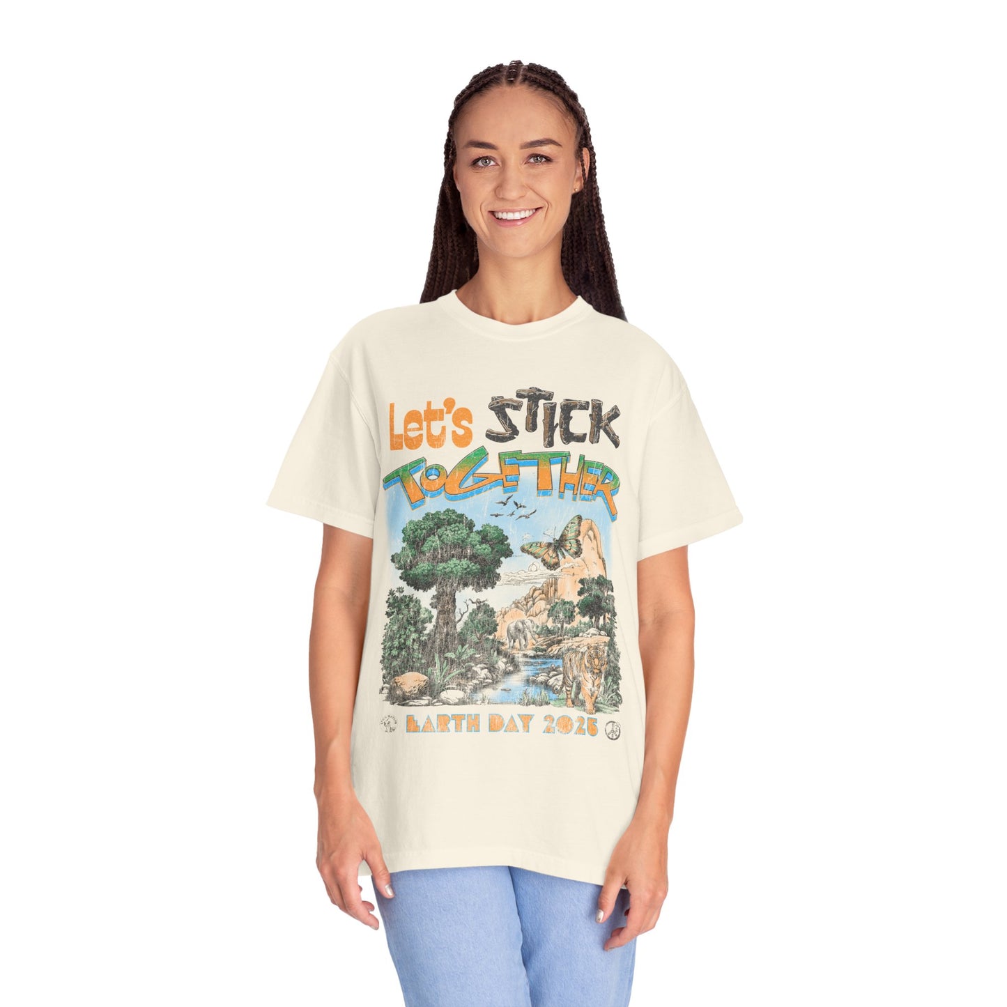 Eden Earth Day 2025 Unisex T-Shirt - Stick Nation x Side Walk Flowers