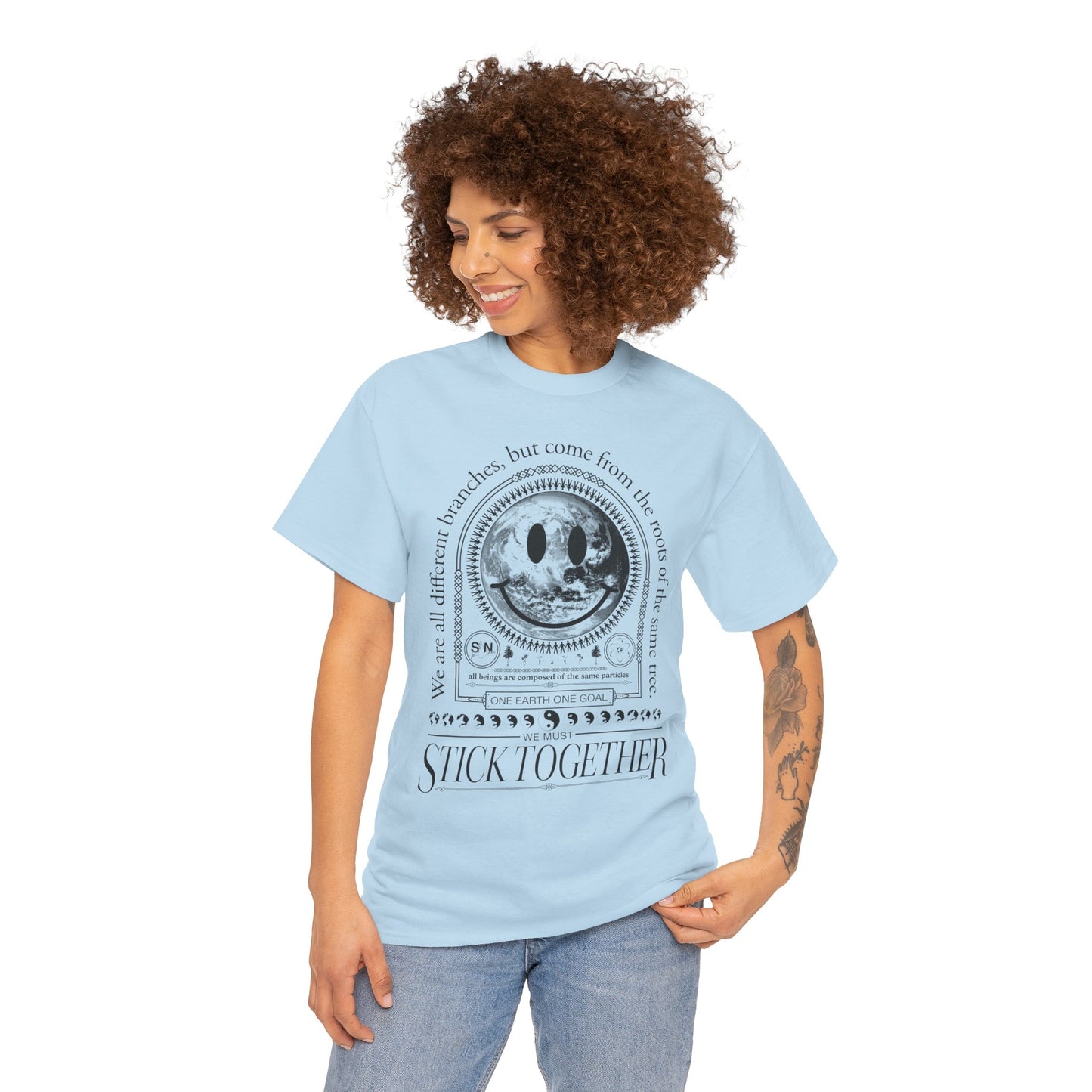 Smiley Face Stick Together Unisex T-Shirt