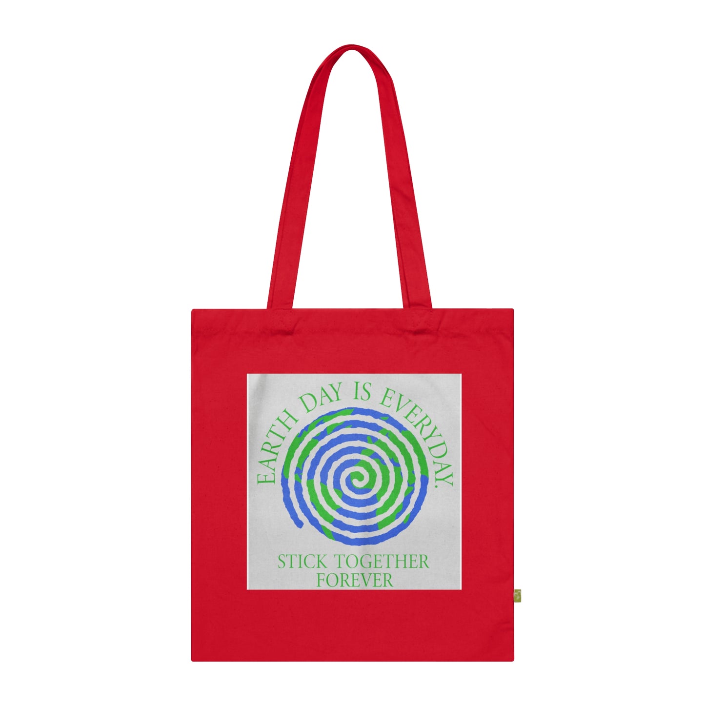 Spiral Earth Day 2025 - Organic Canvas Tote Bag