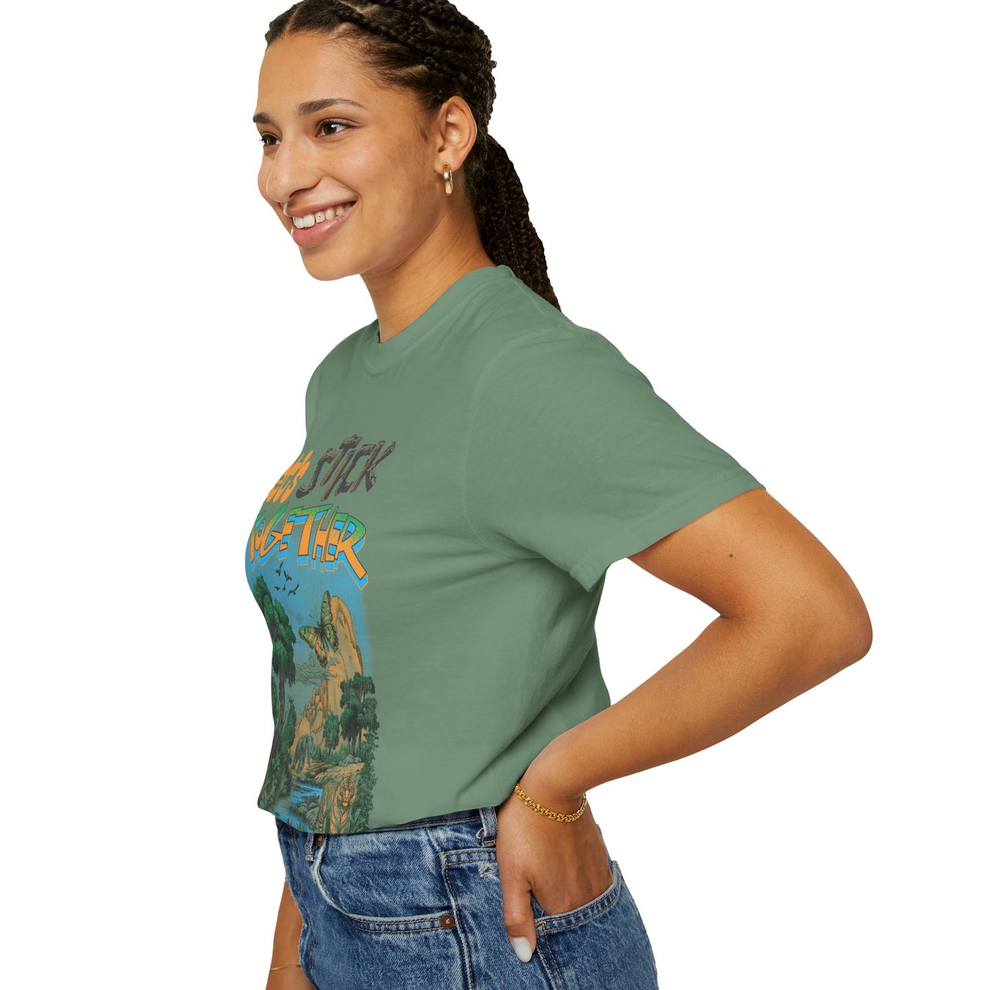 Eden Earth Day 2025 Unisex T-Shirt - Stick Nation x Side Walk Flowers