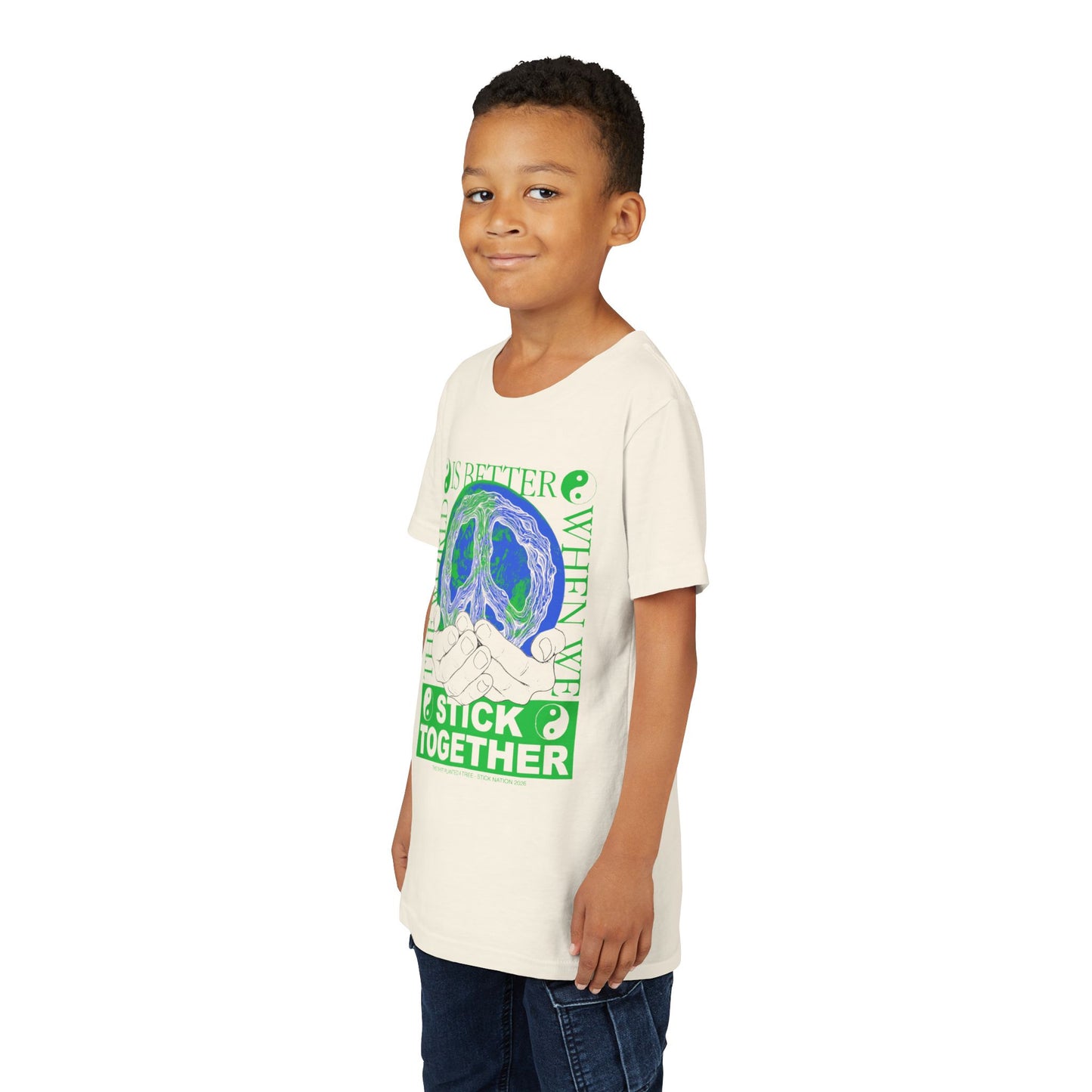 Stick Together for Earth - Unisex Kids T-Shirt