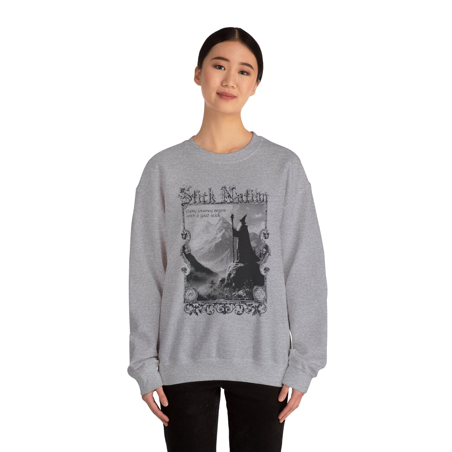 Stick Quest Wizard Unisex Crewneck Sweater