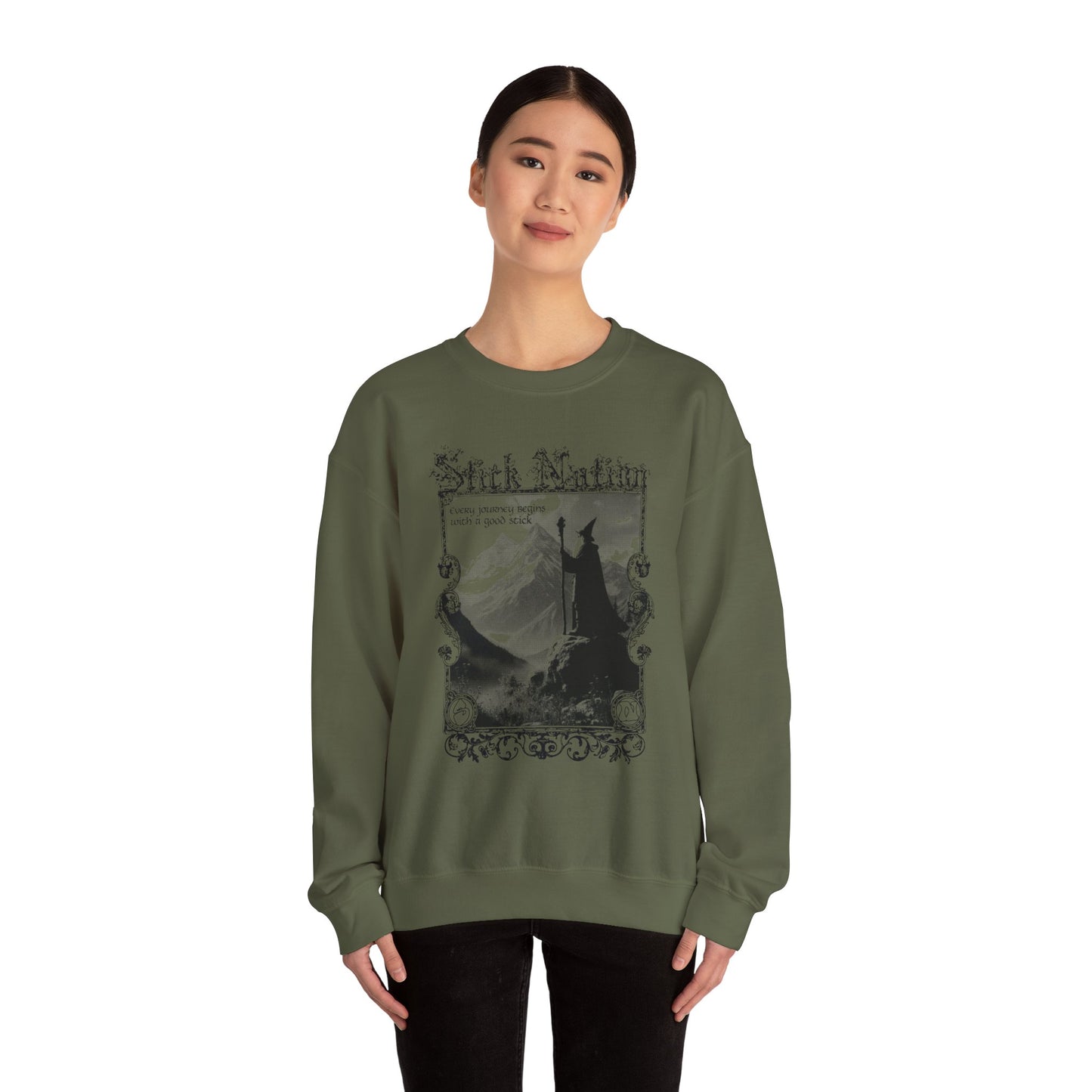 Stick Quest Wizard Unisex Crewneck Sweater