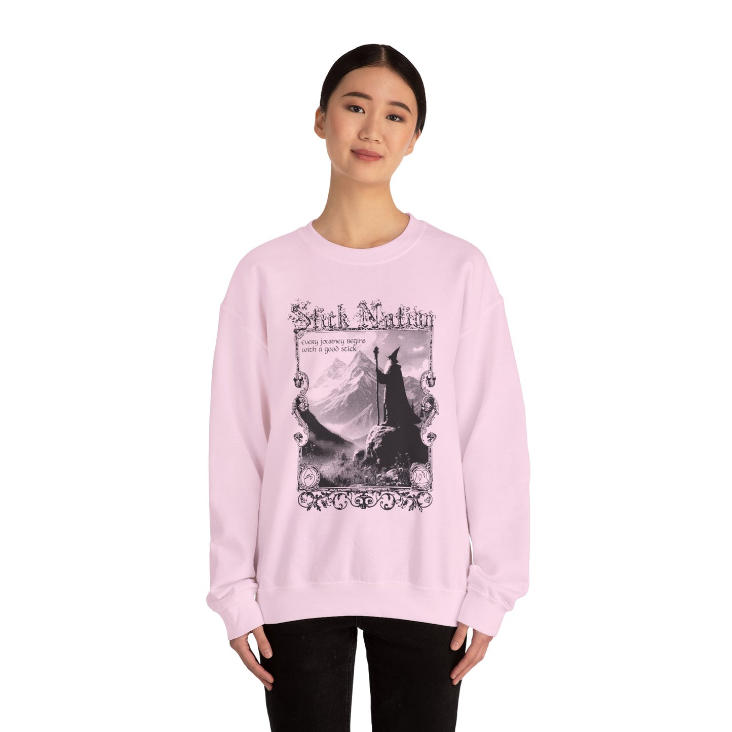 Stick Quest Wizard Unisex Crewneck Sweater