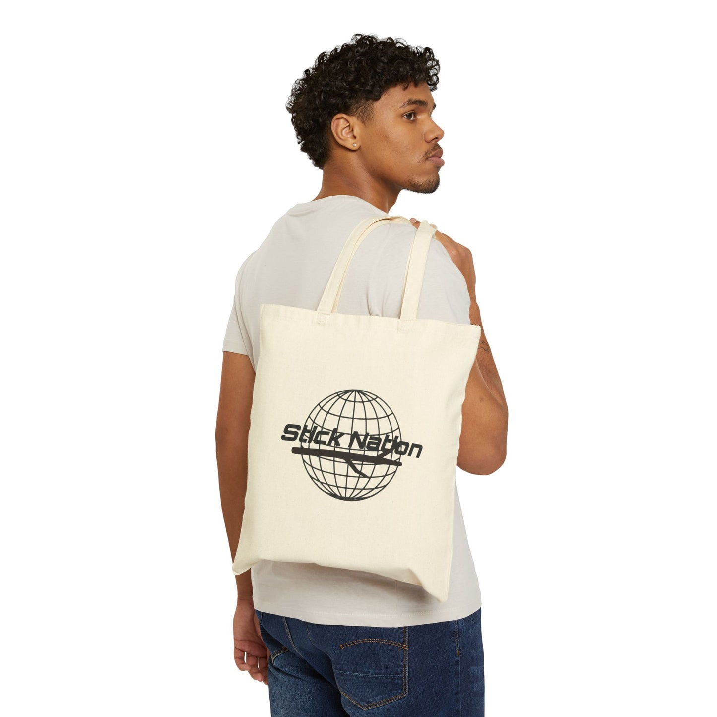 Slick Nation Cotton Canvas Tote Bag - Eco-Friendly Shopping Bag