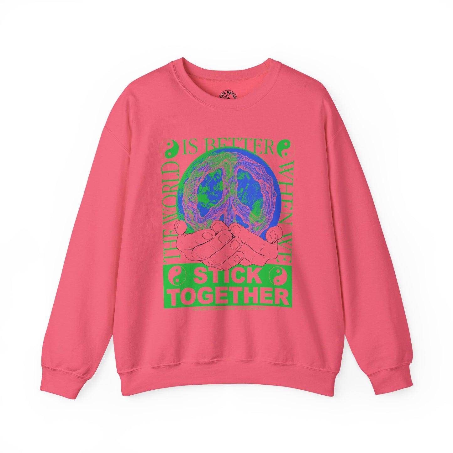 Stick Together for Earth - Unisex Crewneck Sweatshirt