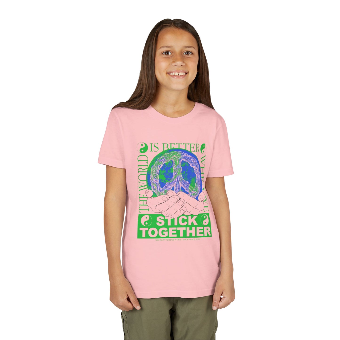 Stick Together for Earth - Unisex Kids T-Shirt